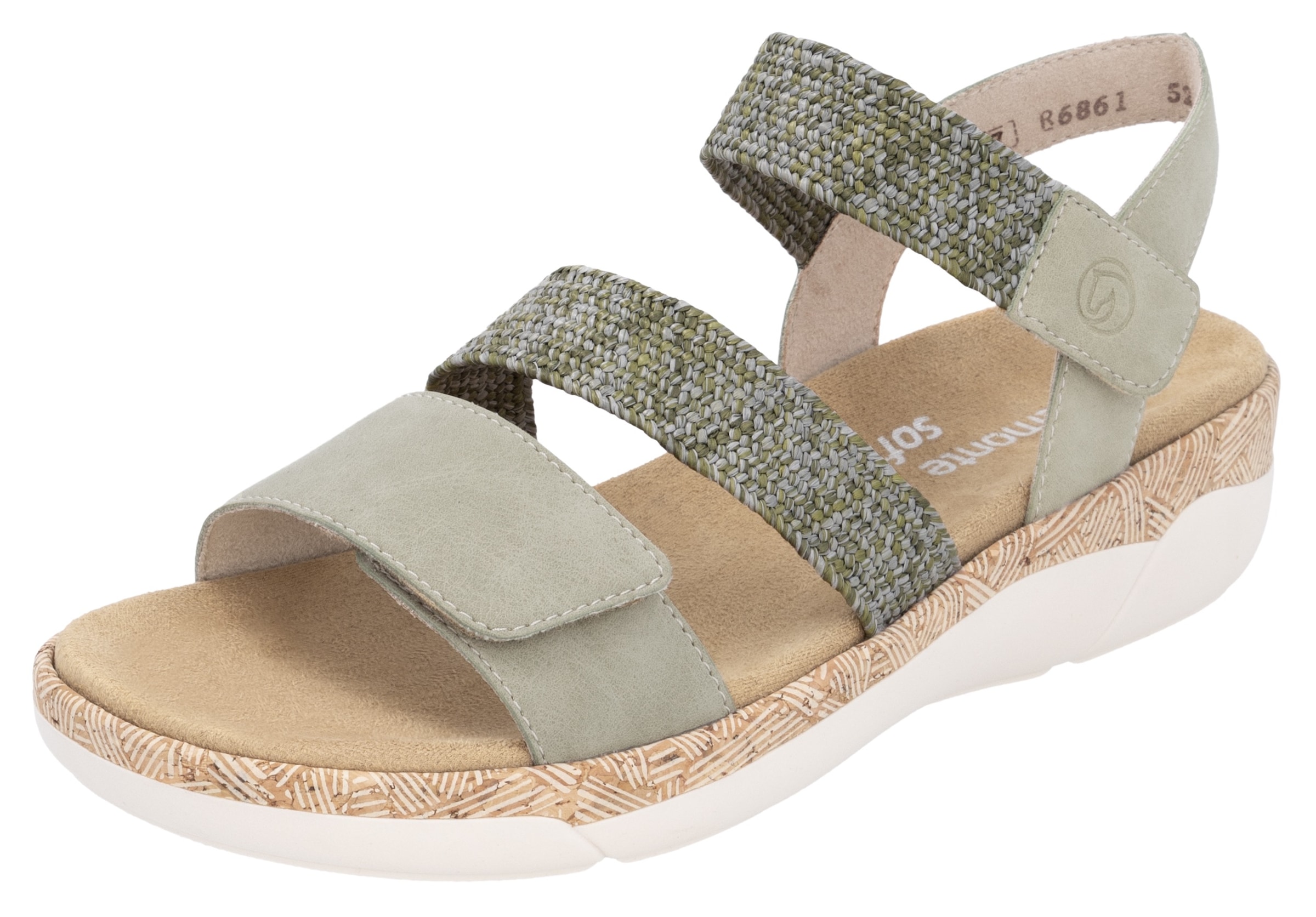 Image of Remonte Keilsandalette Riemchensandale, Bequemschuh, Sommerschuh mit Soft-Fussbett