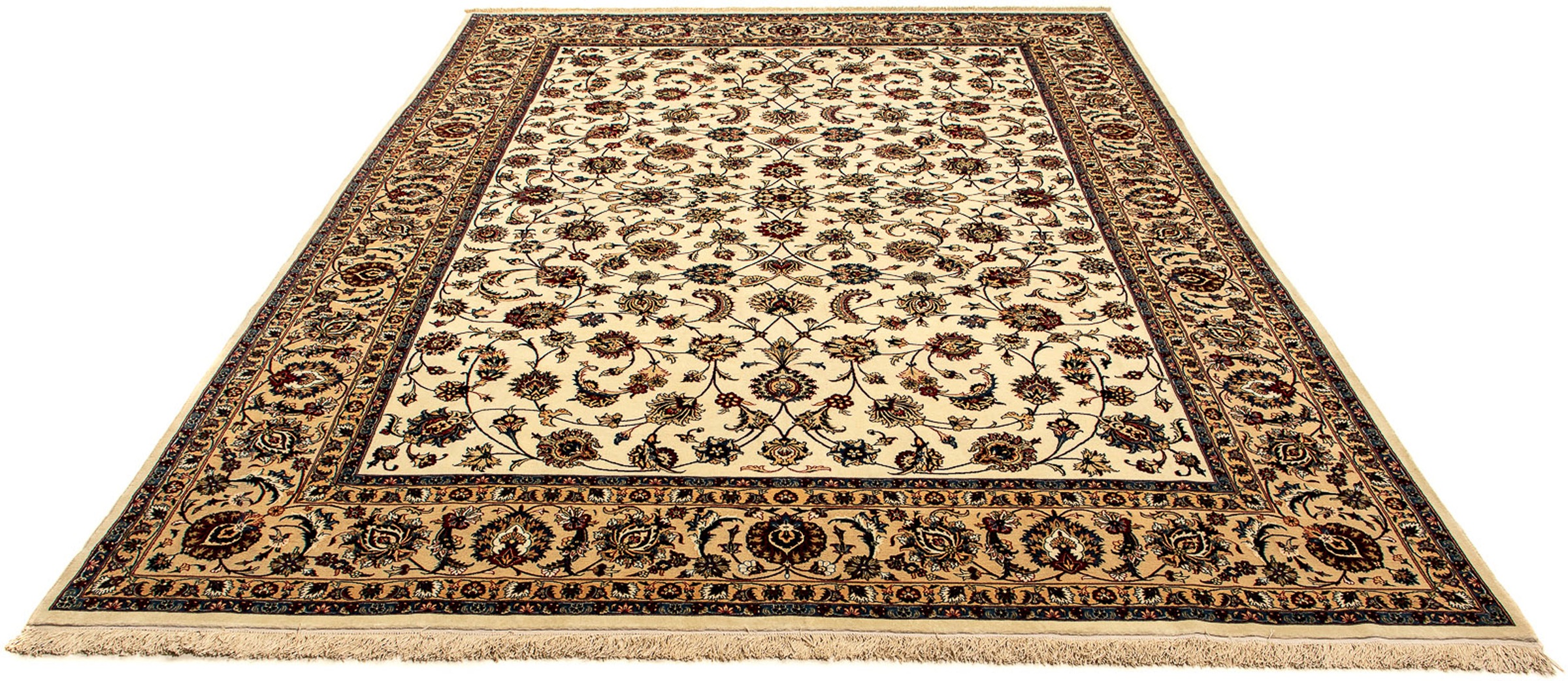 Image of morgenland Orientteppich »Perser - Classic - 346 x 243 cm - beige«, rechteckig, 10 mm Höhe, Wohnzimmer, Handgeknüpft, Einzelstück mit Zertifikat bei Ackermann Versand Schweiz