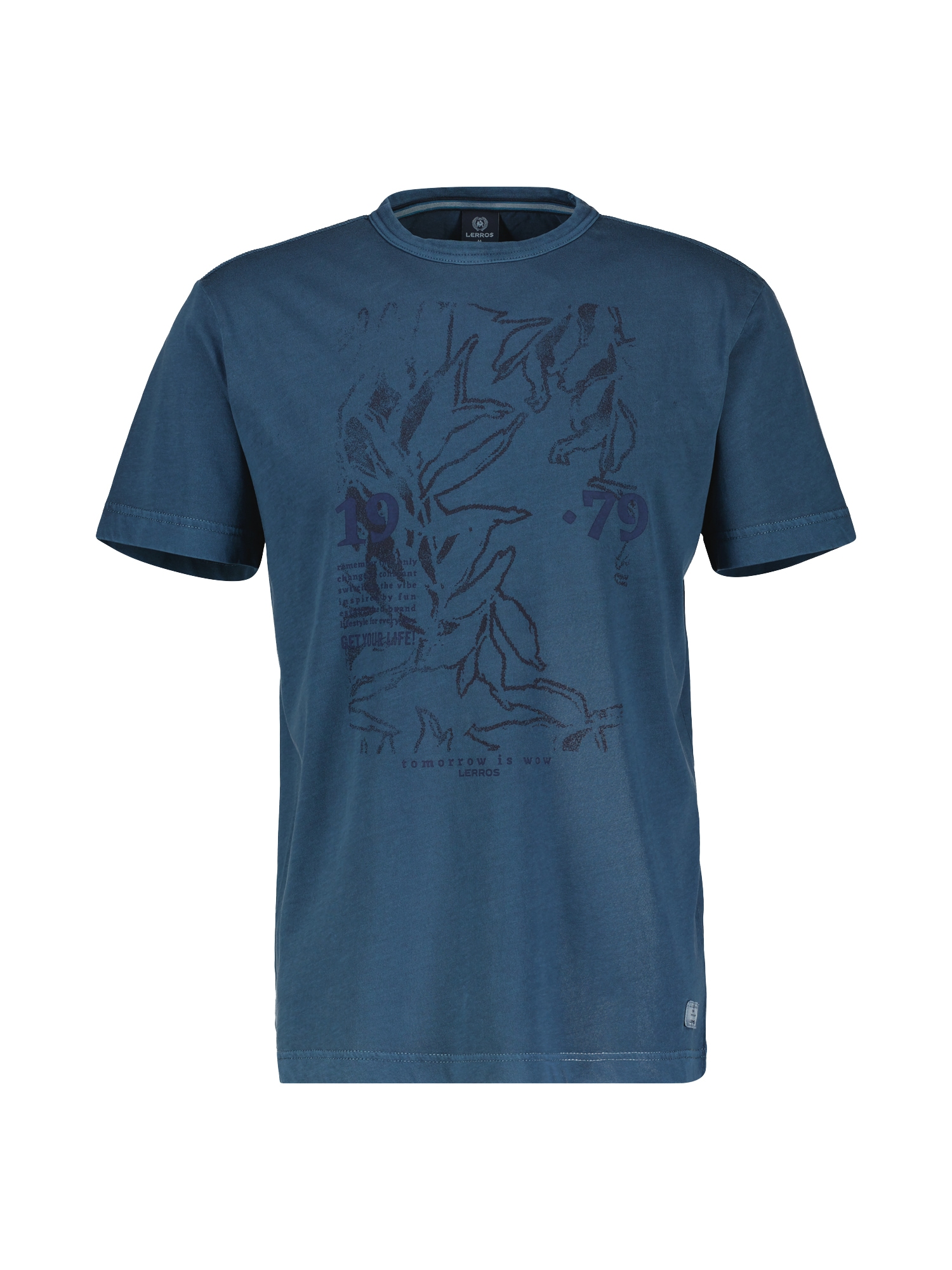 Image of LERROS T-Shirt "Herren-T-Shirt mit Brust-Print"