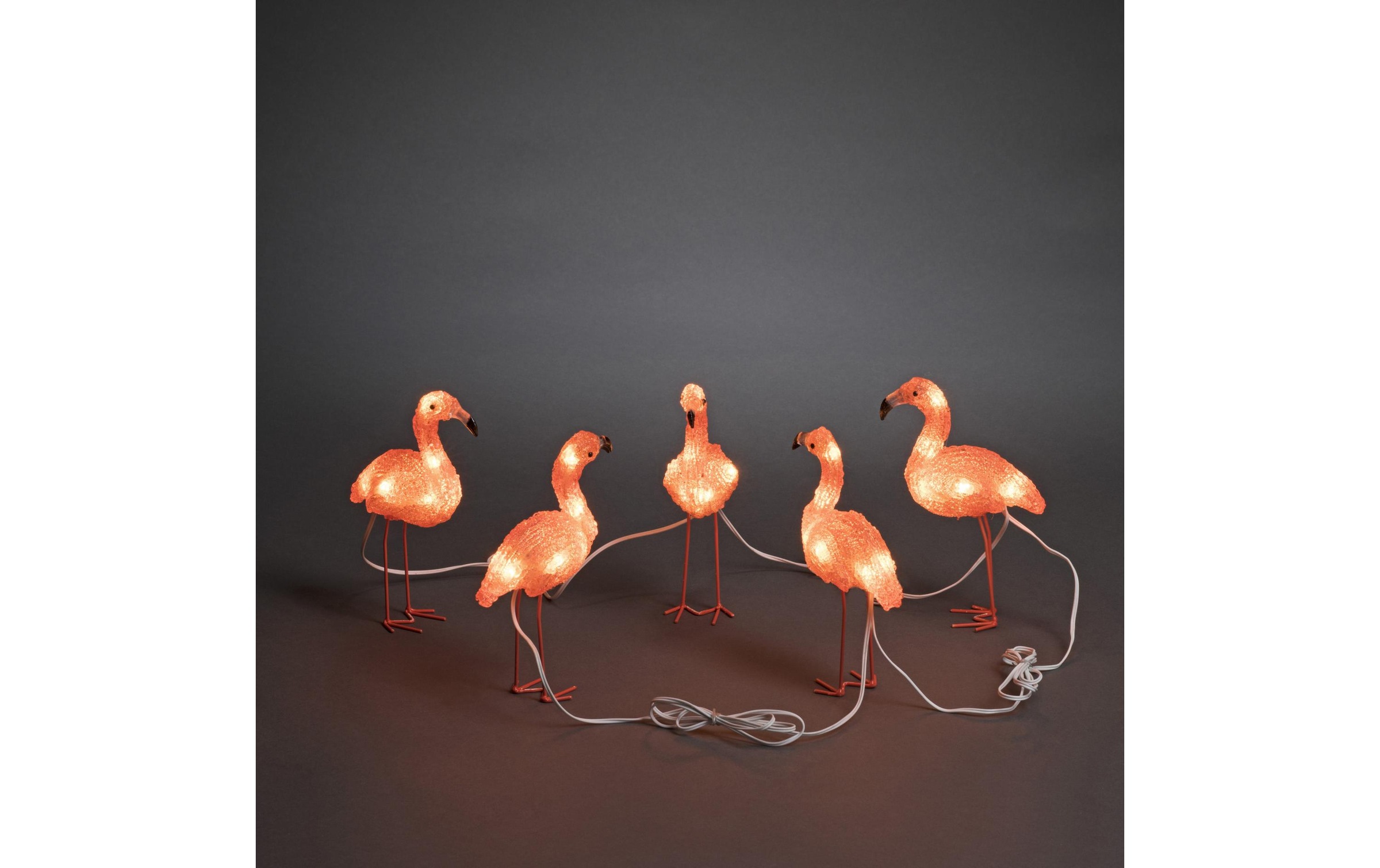 Image of KONSTSMIDE Lichterkette »Flamingo«, 40 St.-flammig, 40 LED, outdoor, BxH: 12.5x12.5cm bei Ackermann Versand Schweiz