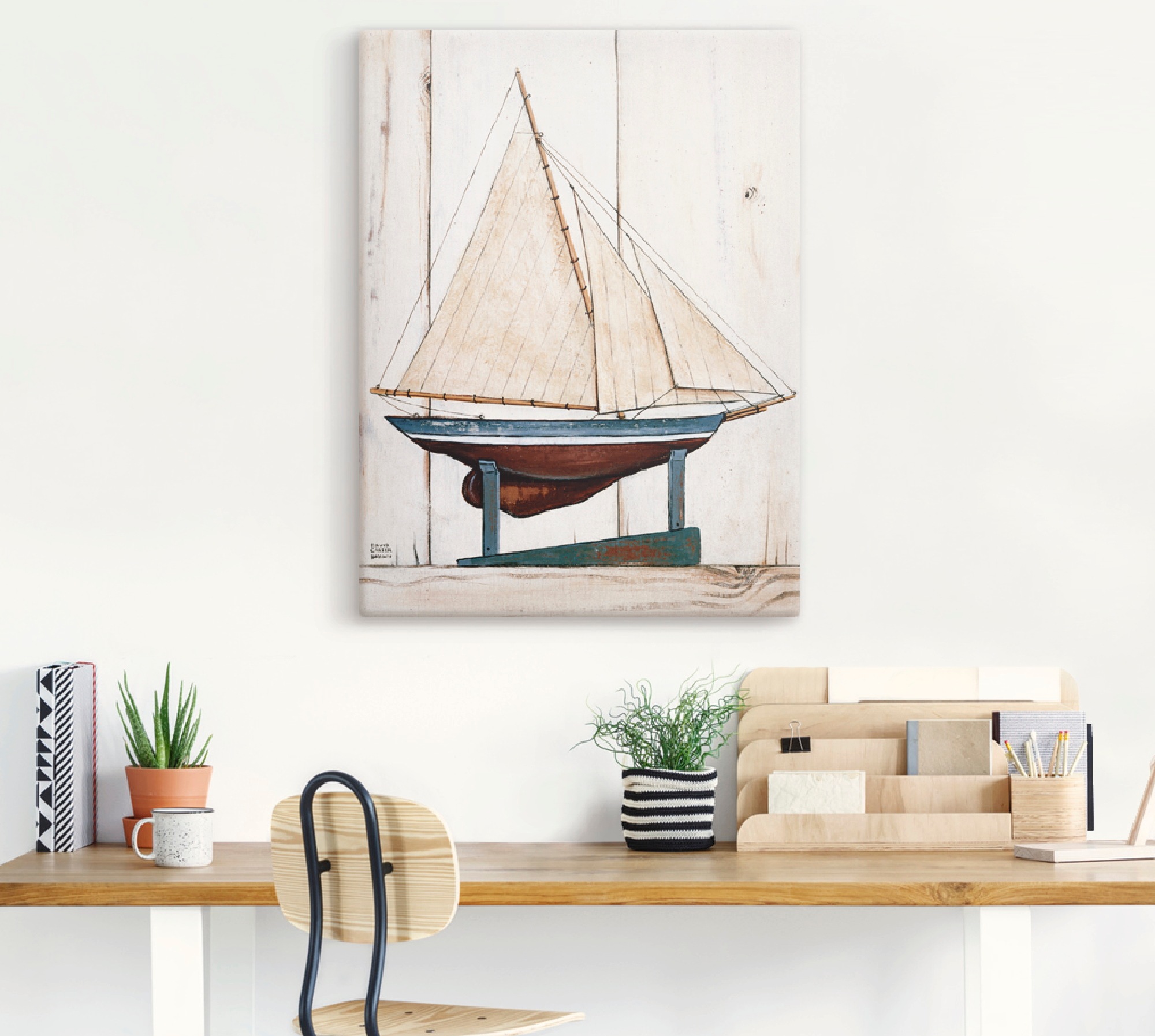 Artland Leinwandbild »Rennjacht«, Boote & Schiffe, (1 St.), auf Keilrahmen gespannt