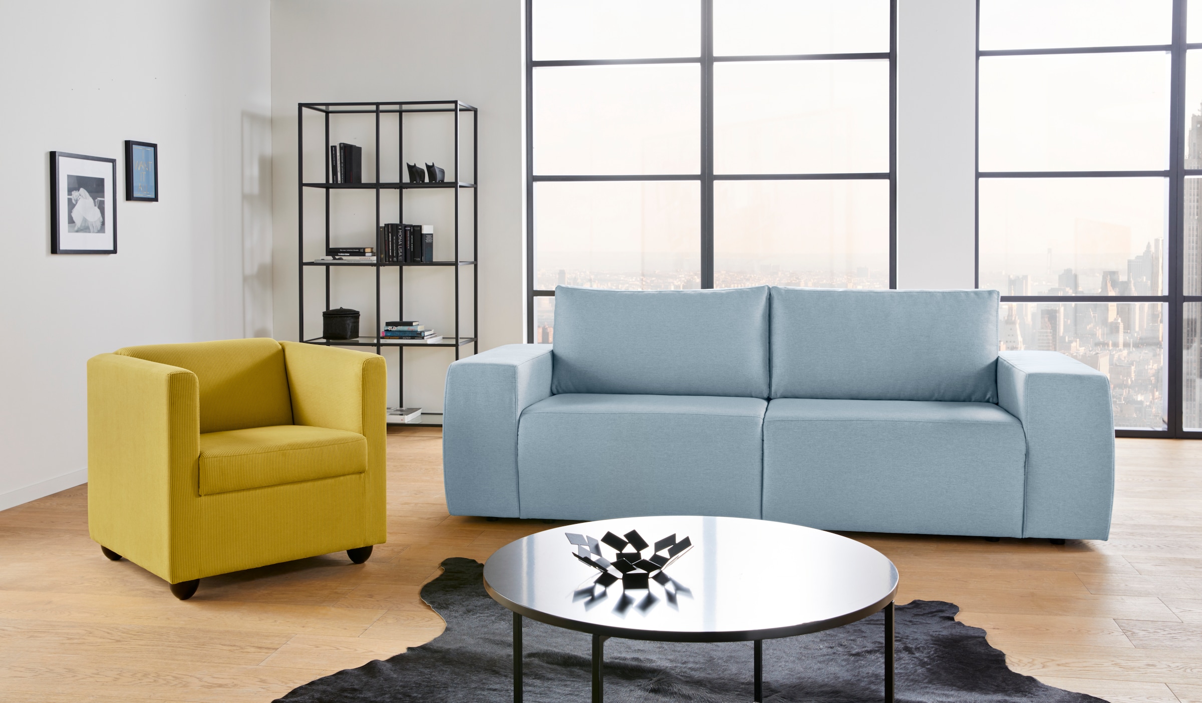 LOOKS by Wolfgang Joop Big-Sofa »LooksII«, geradlinig und komfortabel