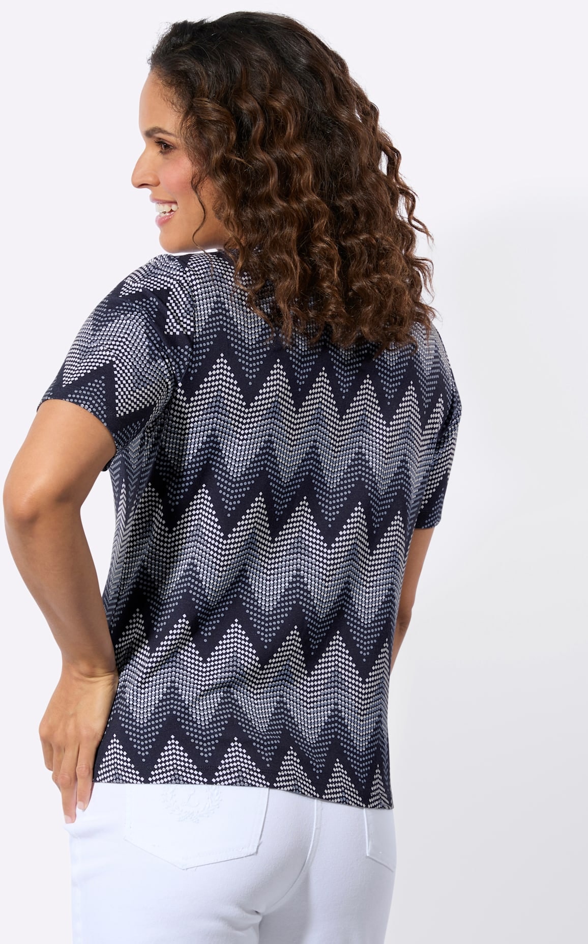 Casual Looks Shirt à col rond »Kurzarm-Shirt« 1 pièces