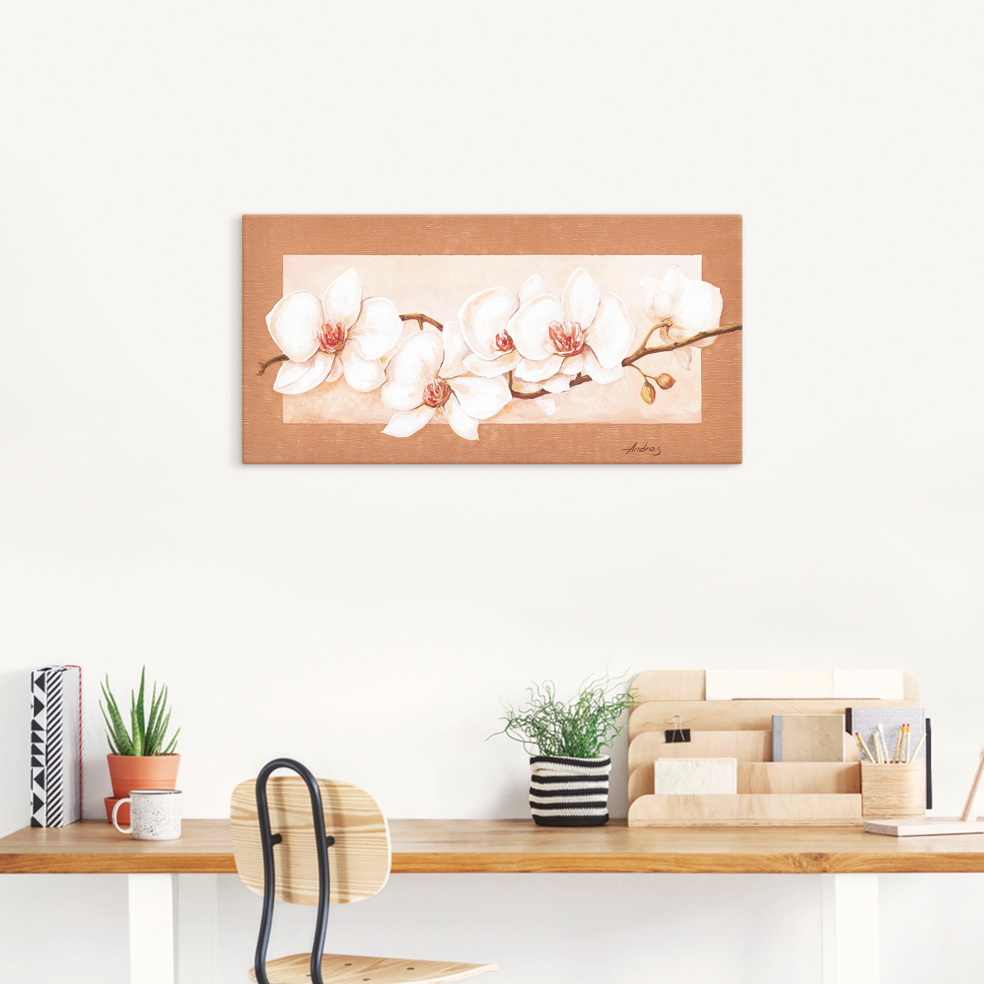 Artland Wandbild »Orchideenzweig«, Blumenbilder, (1 St.), als Alubild, Outdoorbild, Leinwandbild in verschied. Grössen