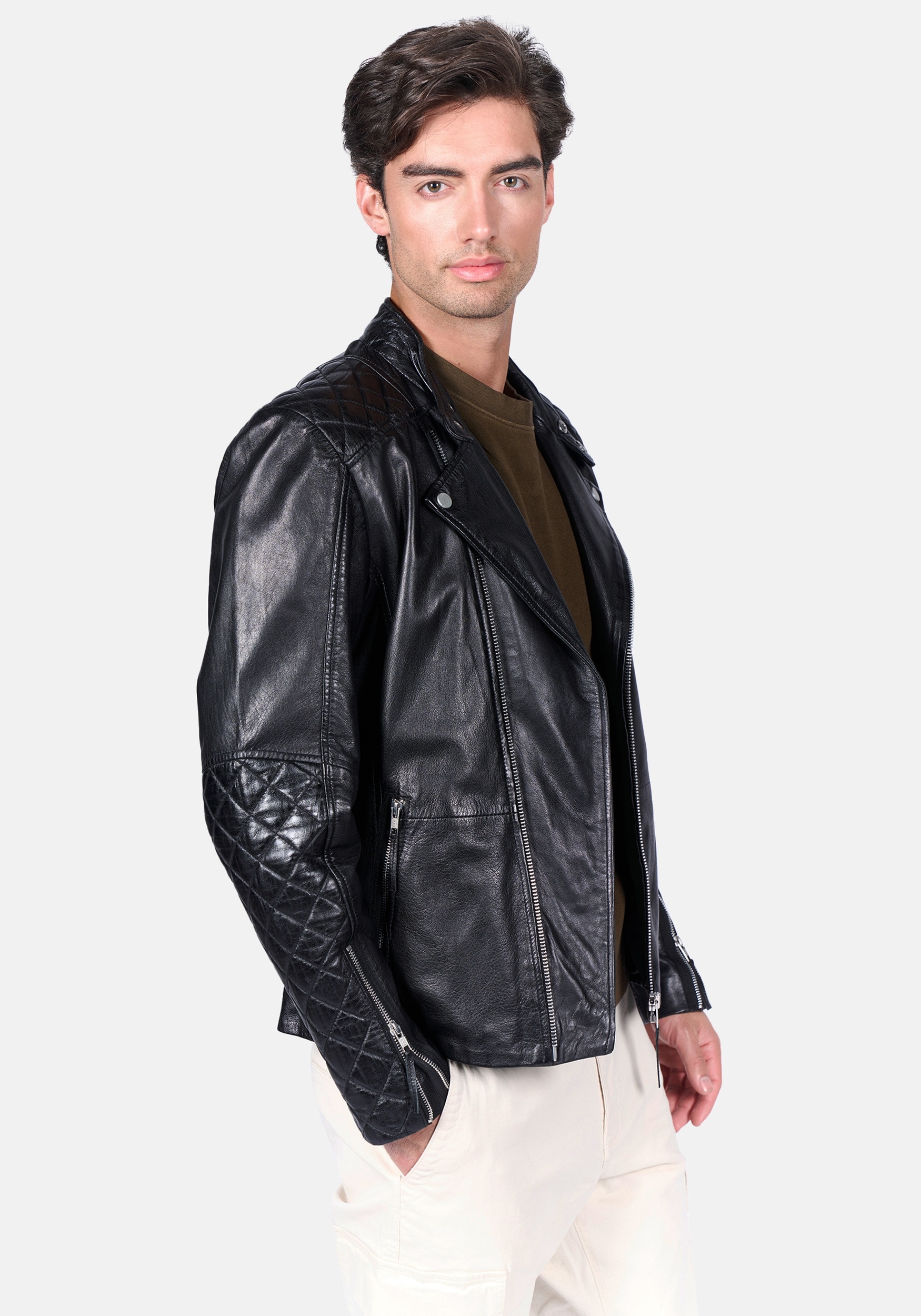 Freaky Nation Veste en cuir »Cruiser-FN«