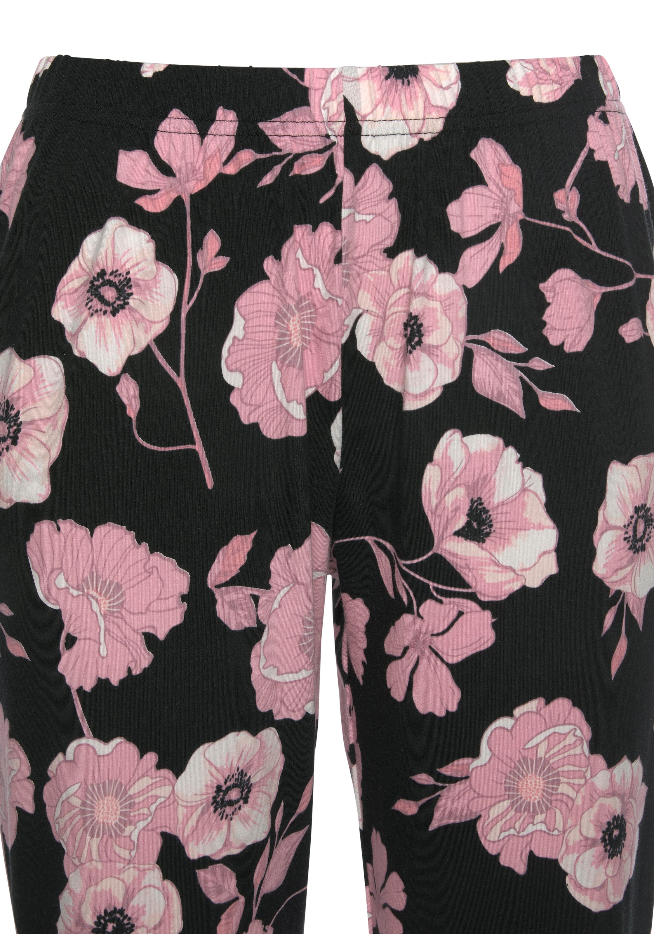 ♕ LASCANA Pyjama, (2 Spitzendetails Stück), mit versandkostenfrei und auf 1 Blumenmuster tlg