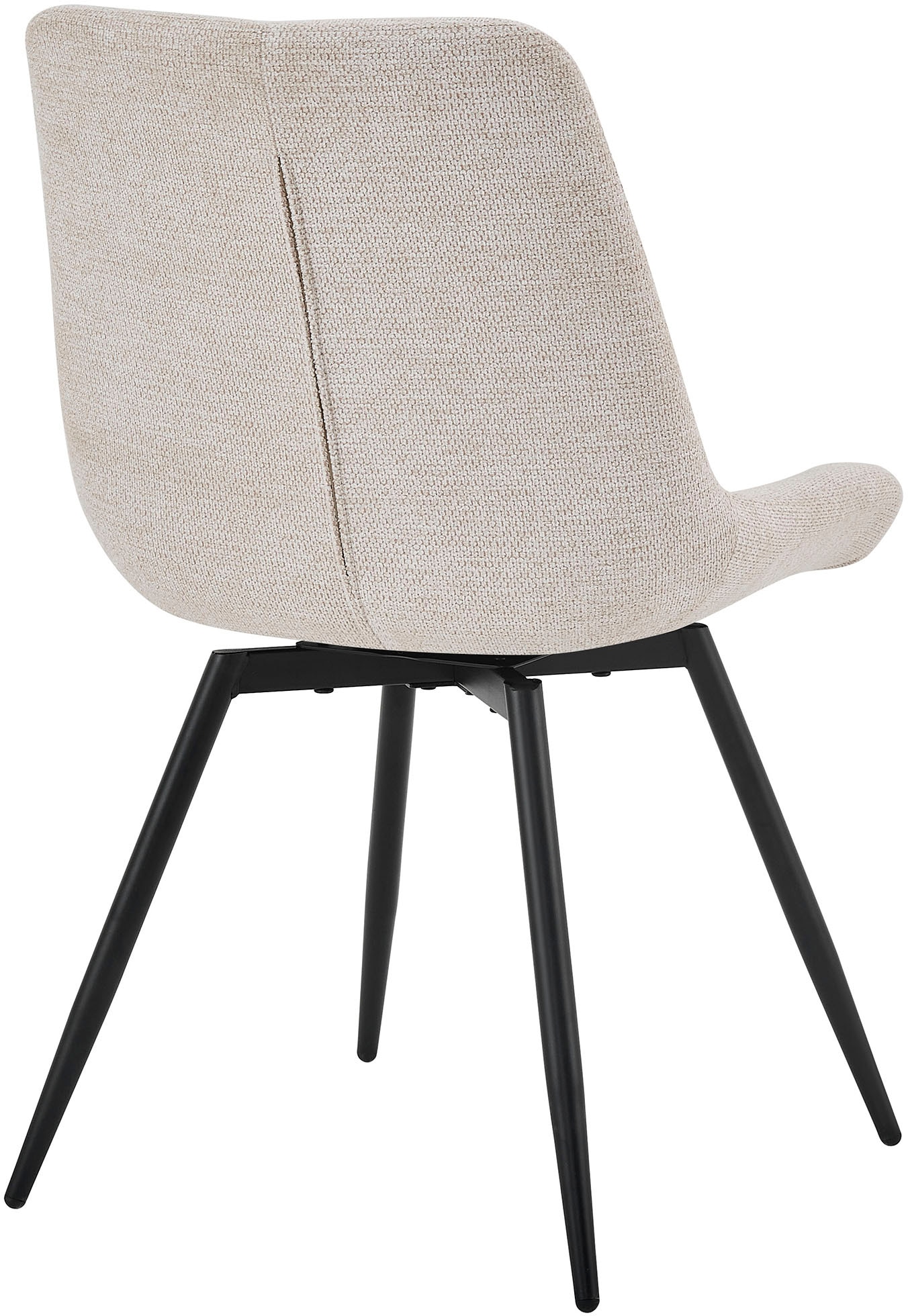 byLIVING Esszimmerstuhl »Aragon« (Set) 2 Stk.360 Grad drehbarer Stuhl, hochwertiger Webstoffbezug mit Steppung