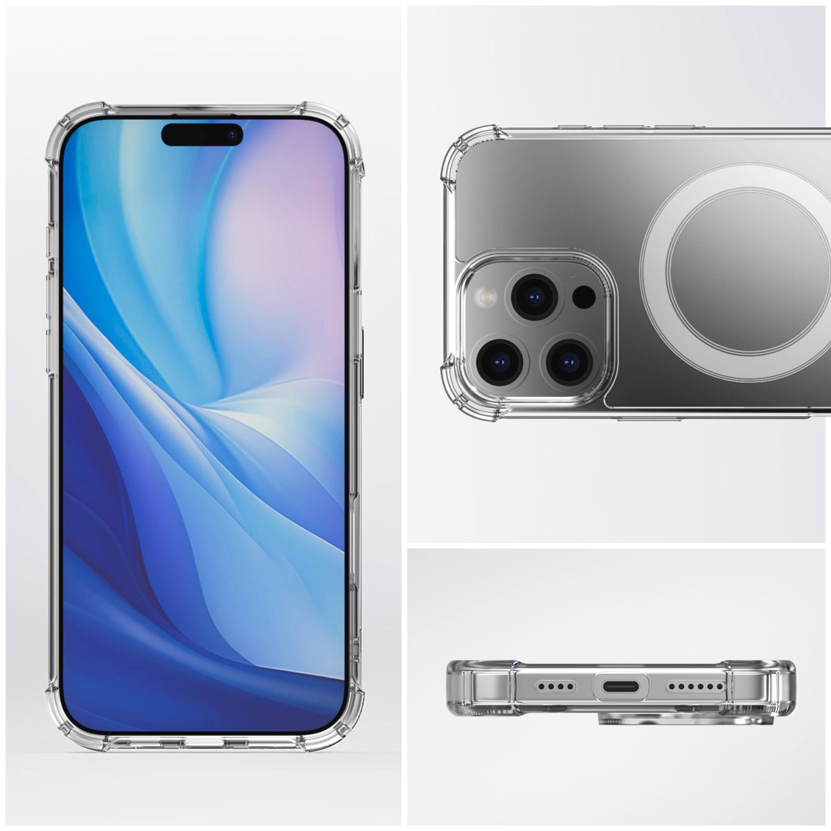 4smarts Handyhülle »Hybrid Case Ibiza für Apple iPhone 16 Pro«, Backcover, Schutzhülle, Handyschutzhülle, Case, Schutzcase, stossfest