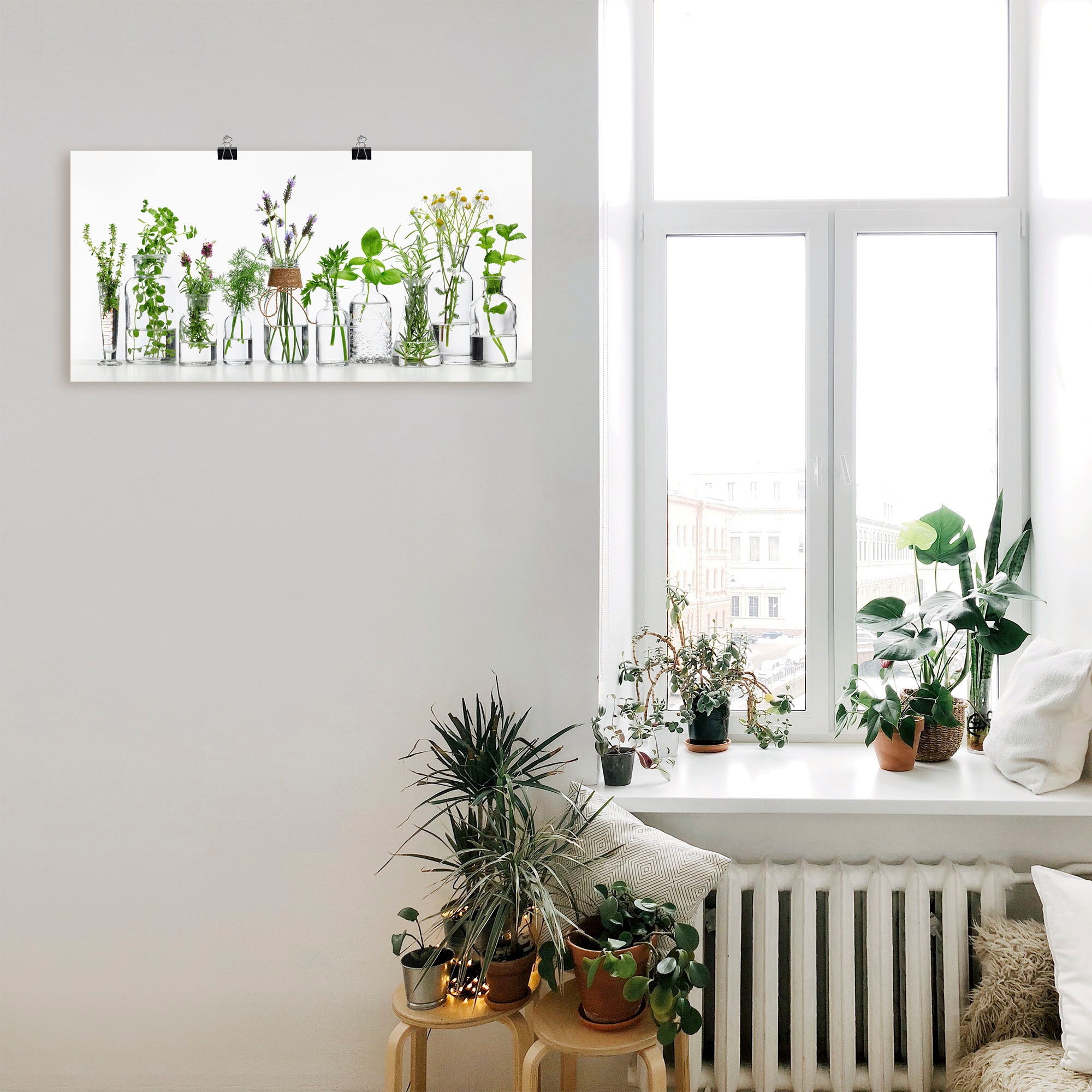 Artland Fresque murale »Öle mit Kräutern« 1 cuis tlg. als Alubild, Outdoorbild, Leinwandbild, Poster, Wandaufkleber