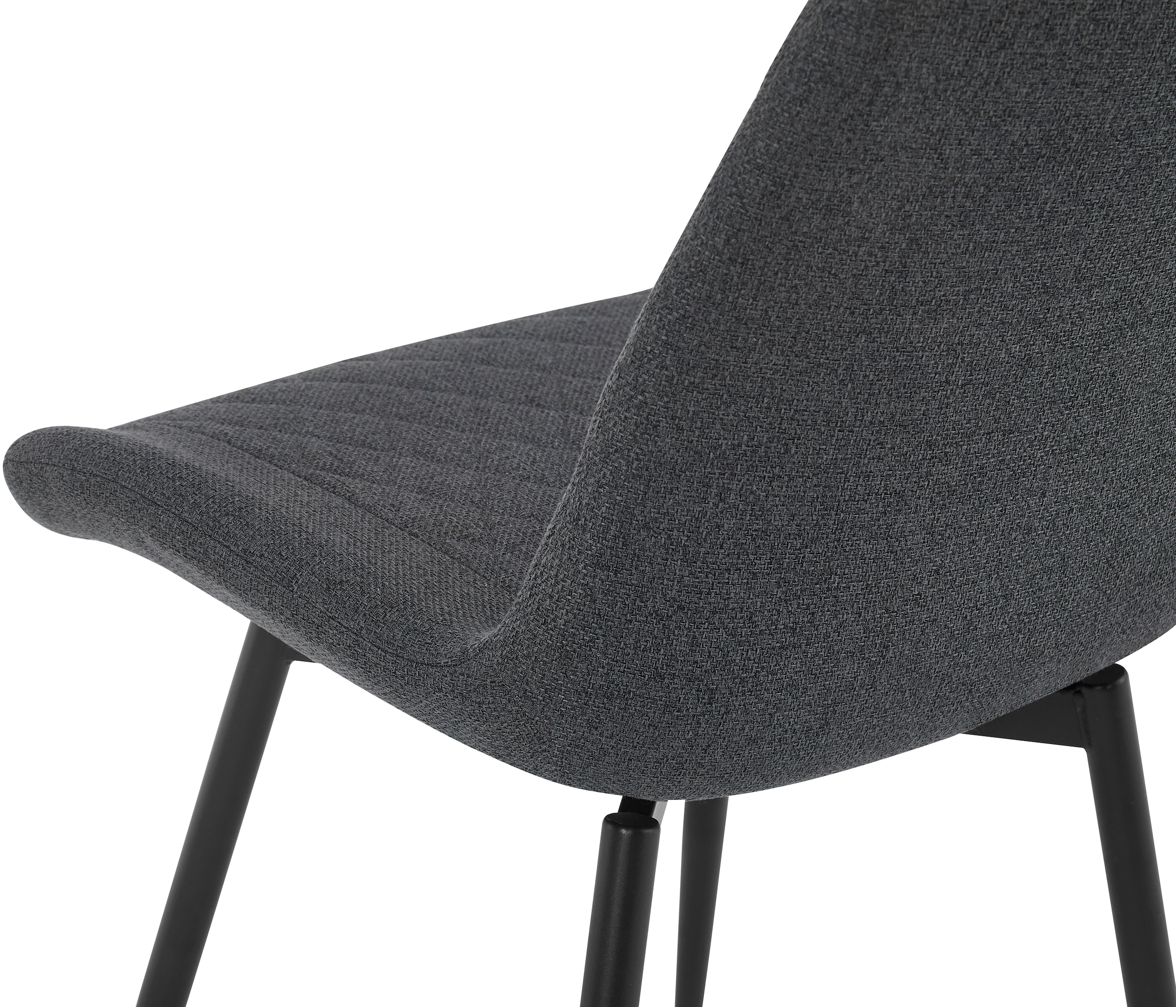 GOODproduct Ensemble de salle à manger »Juniper, Set, 5-tlg.« Ensemble, 5 tlg. Table 140x80 cm en imitation céramique sinterisée avec 4 chaises, pivotante à 360°