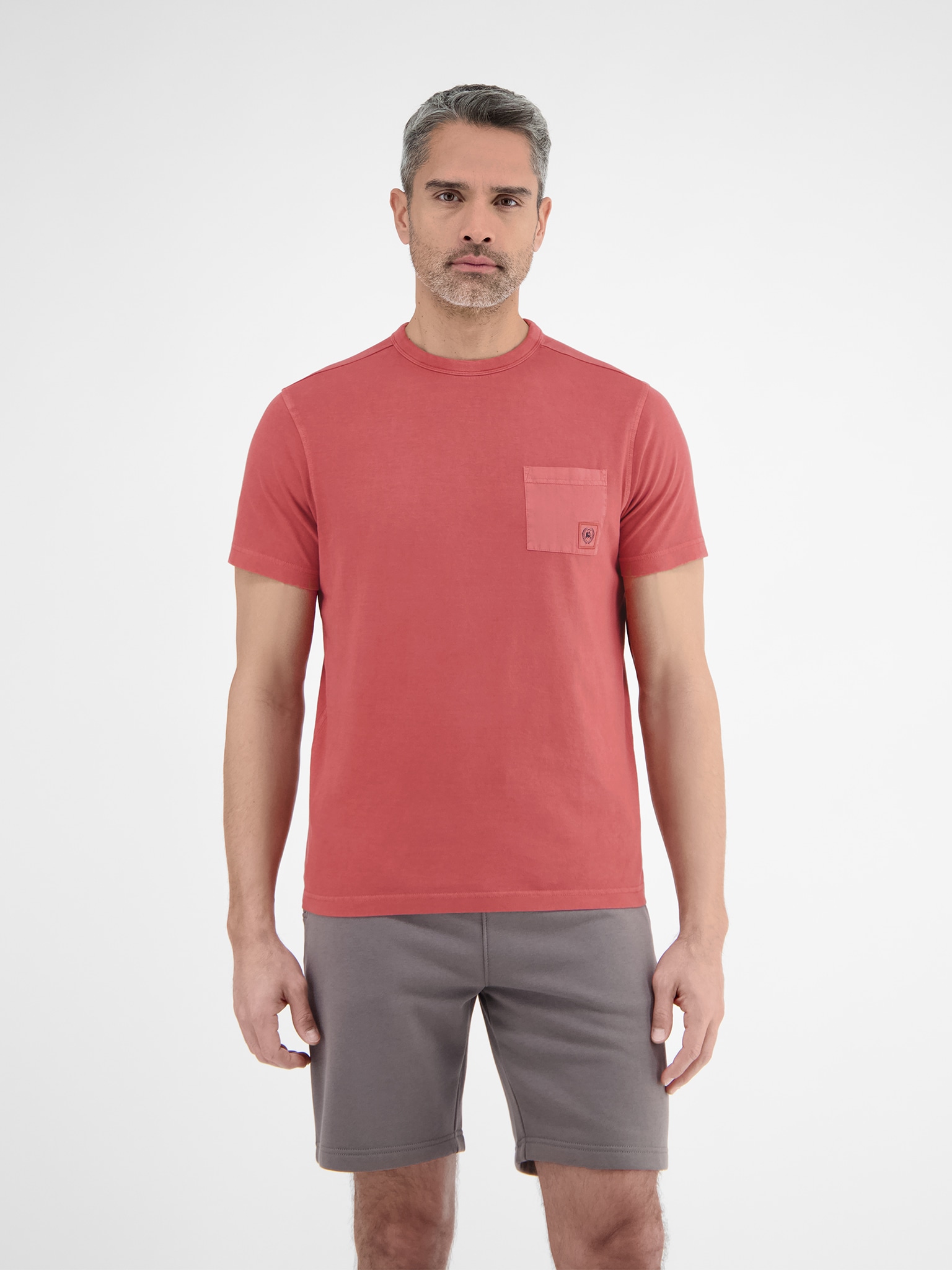 Image of LERROS T-Shirt mit Logo Stickerei