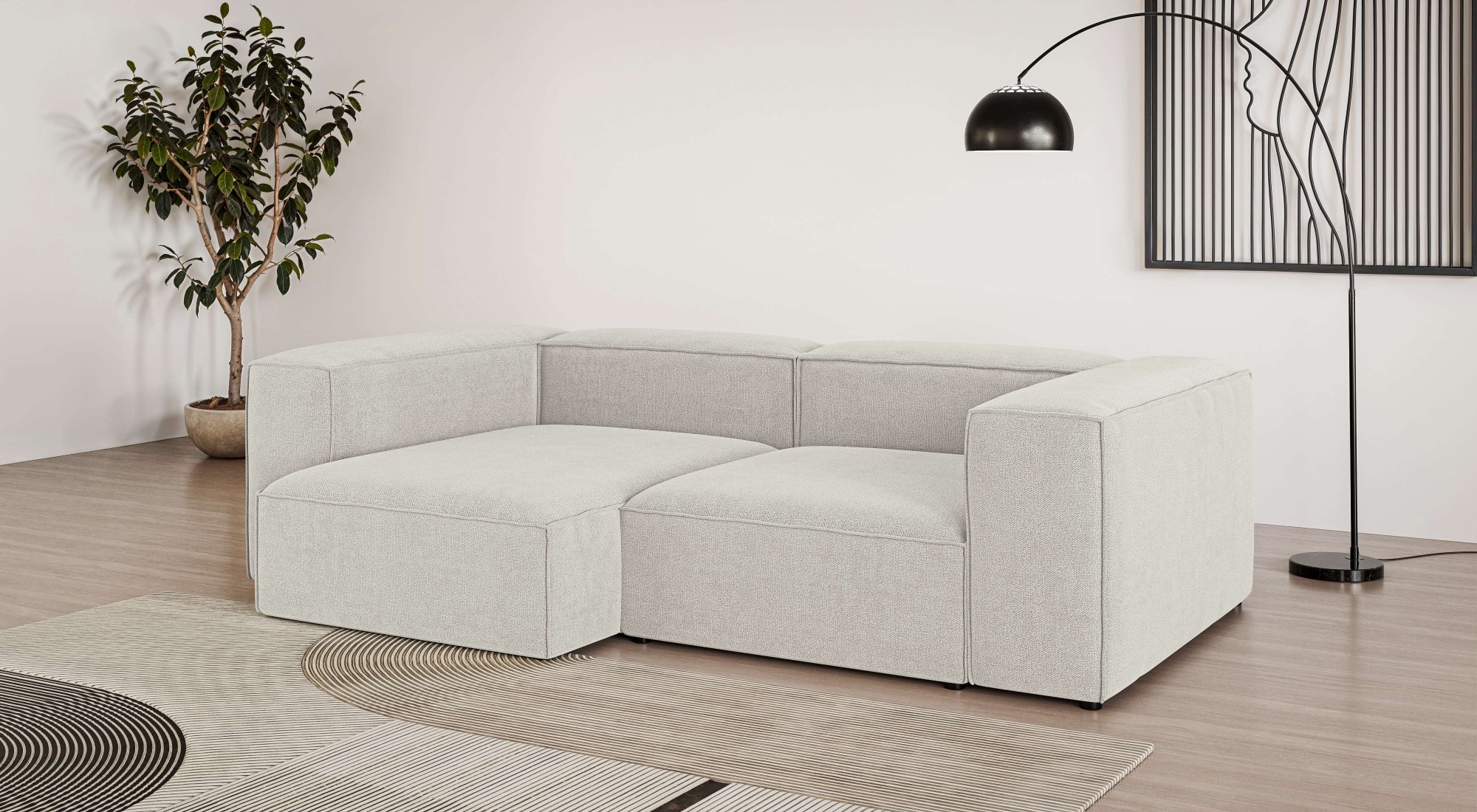 Image of GOODproduct Ecksofa "XL HAILY L-Form, Modularsofa extra tief, Sitztiefe 100/130 cm" als Modul oder separat verwendbar, für individuelle Zusammenstellung