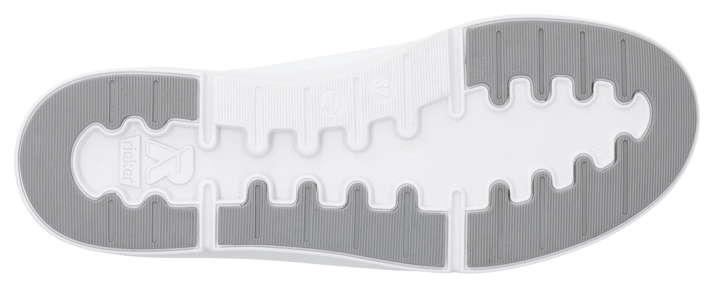 RIEKER Sport Sneakers  in monochromer Optik, Freizeitschuh, Halbschuh, Schnürschuh