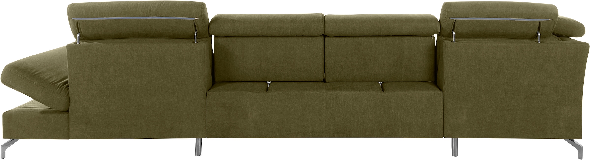 sit&more Wohnlandschaft »Brisbane U-Form«, Fusshöhe 12 cm, inklusive Sitztiefen-, Armteil- und Kopfteilverstellung