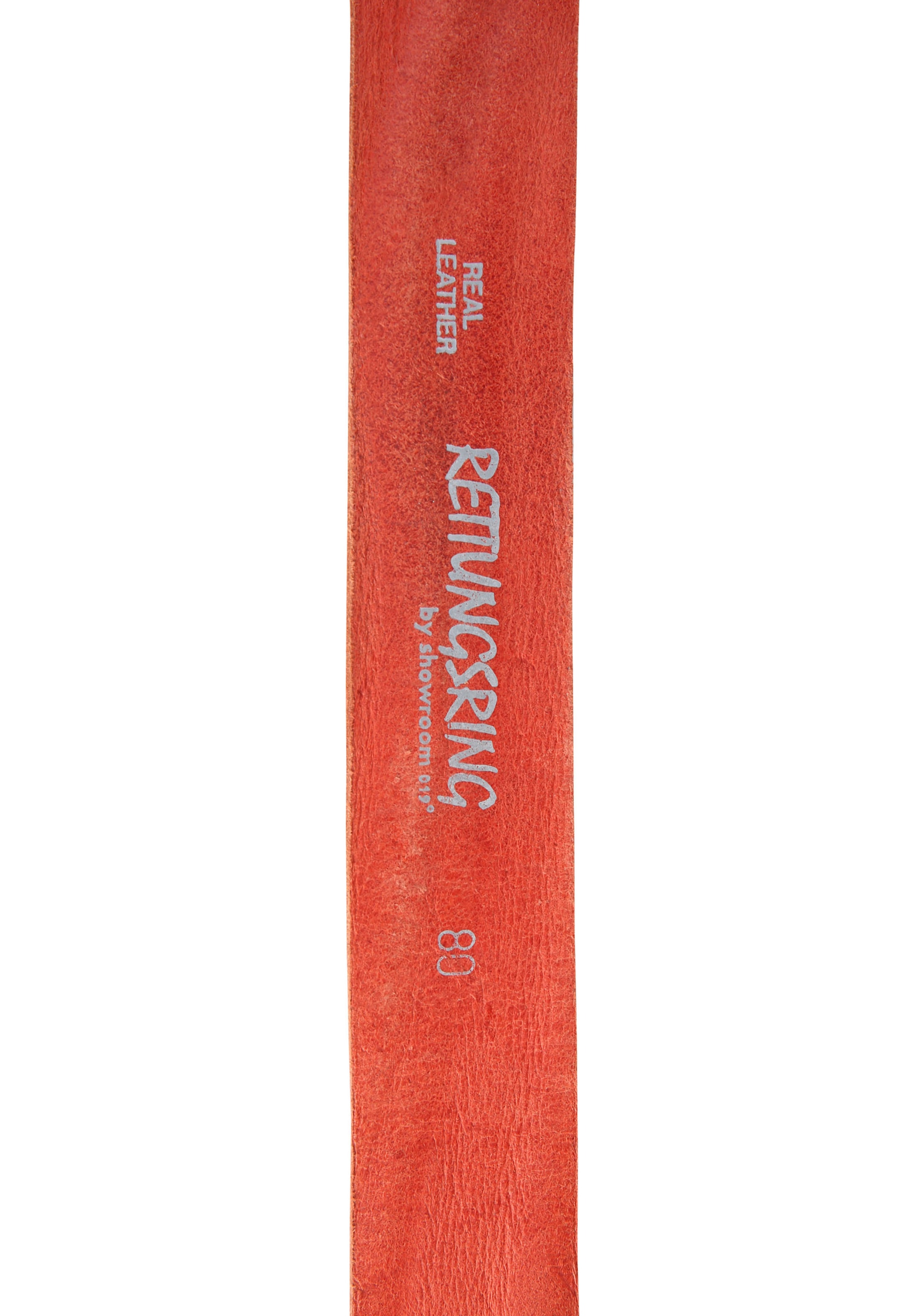 RETTUNGSRING by showroom 019° Ledergürtel, mit austauschbarer Schliesse »Flamme Oval Rot«