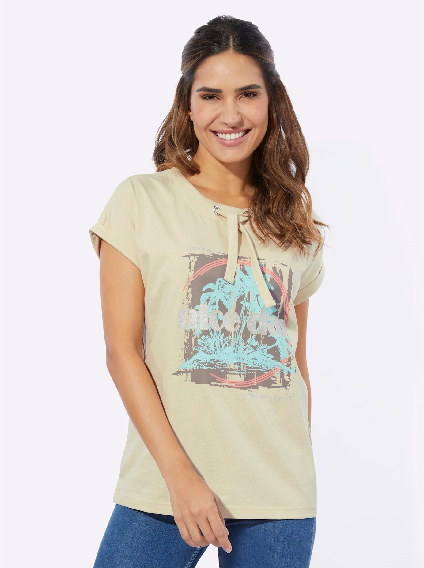 Classic Basics Shirt à col rond »Kurzarm-Shirt« 1 cuis