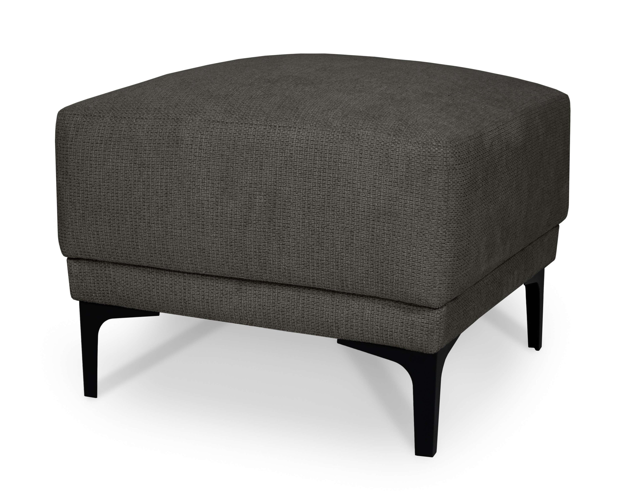 GOODproduct Tabouret rembourré »Xander« 1 cuis tlg. largeur 58 cm, chenille toucher doux, pieds métal noirs