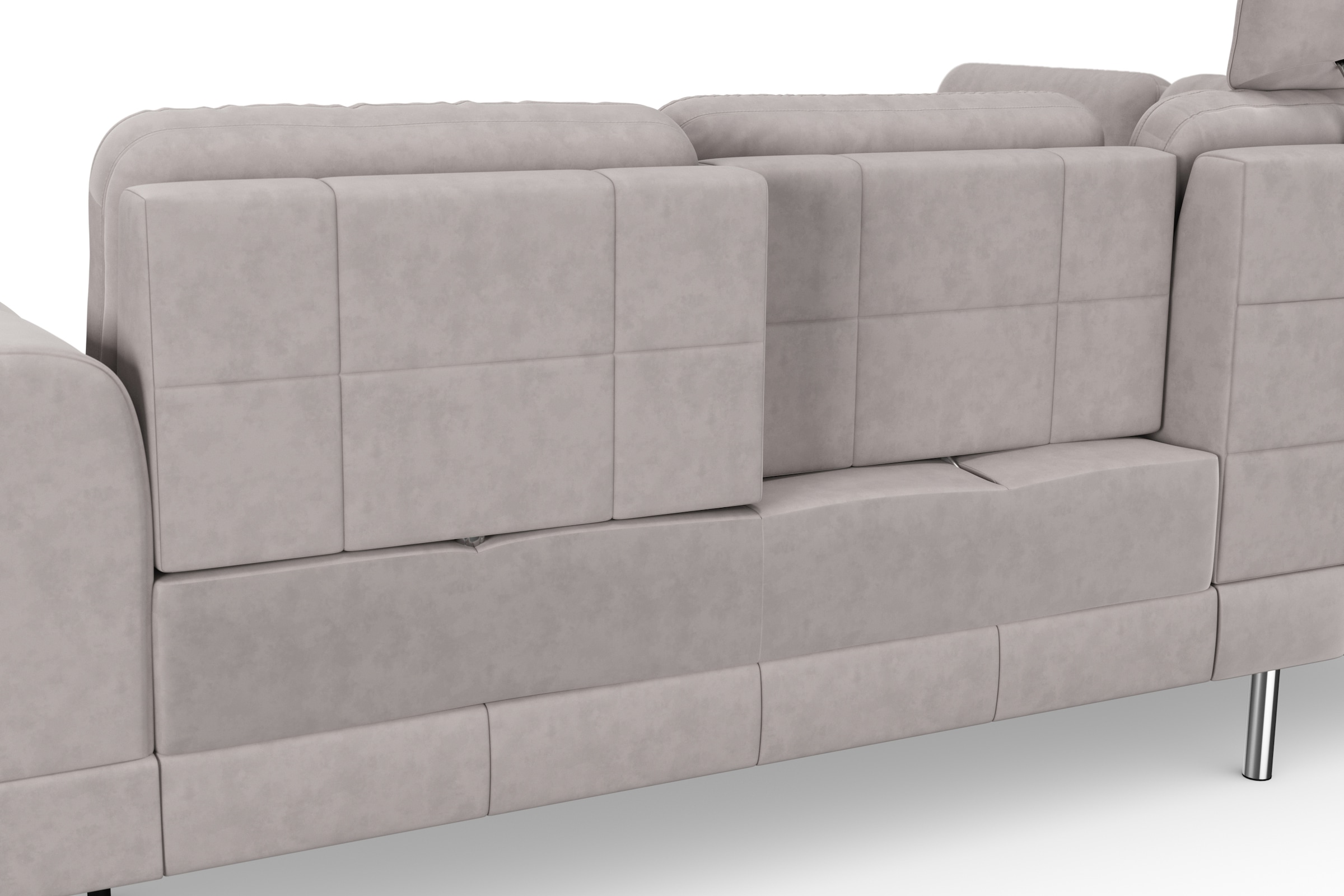 sit&more Ecksofa »Bendigo L-Form« inklusive Sitztiefenverstellung, Bodenfreiheit 15 cm, in 2 Fussfarben
