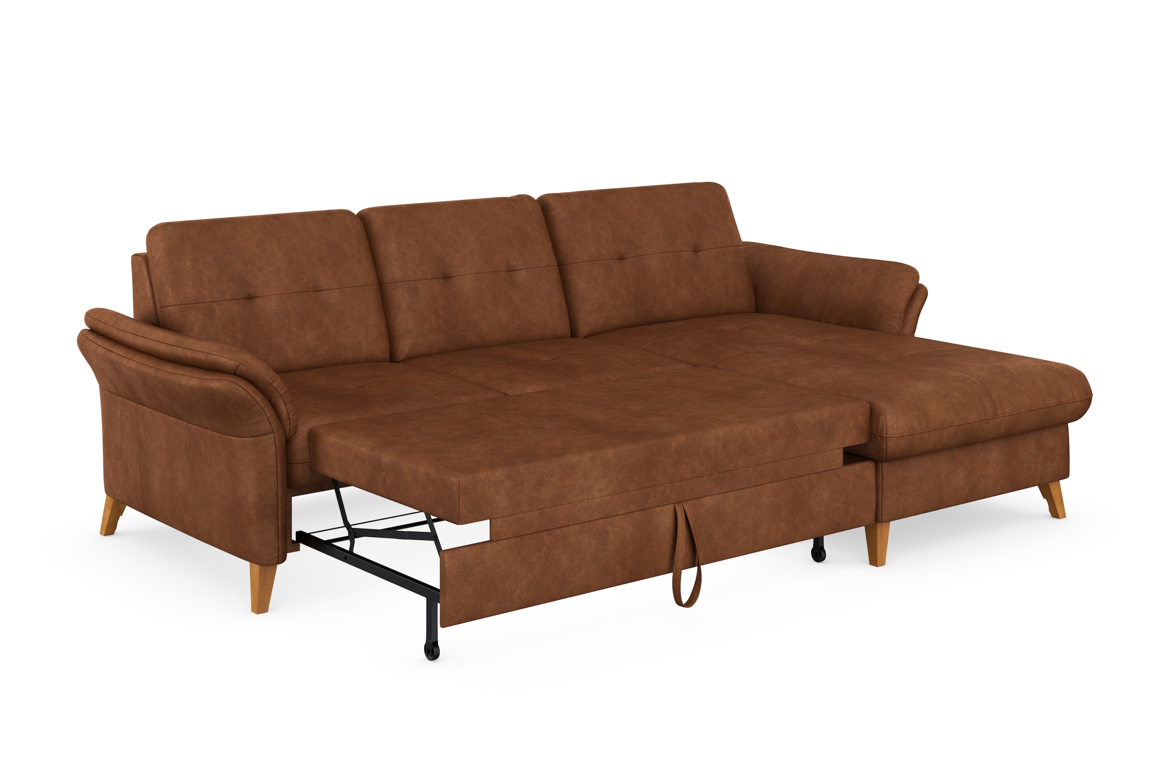 sit&more Ecksofa »Göteborg«, Sitztiefenverstellung und Federkern, wahlweise mit Bettfunktion