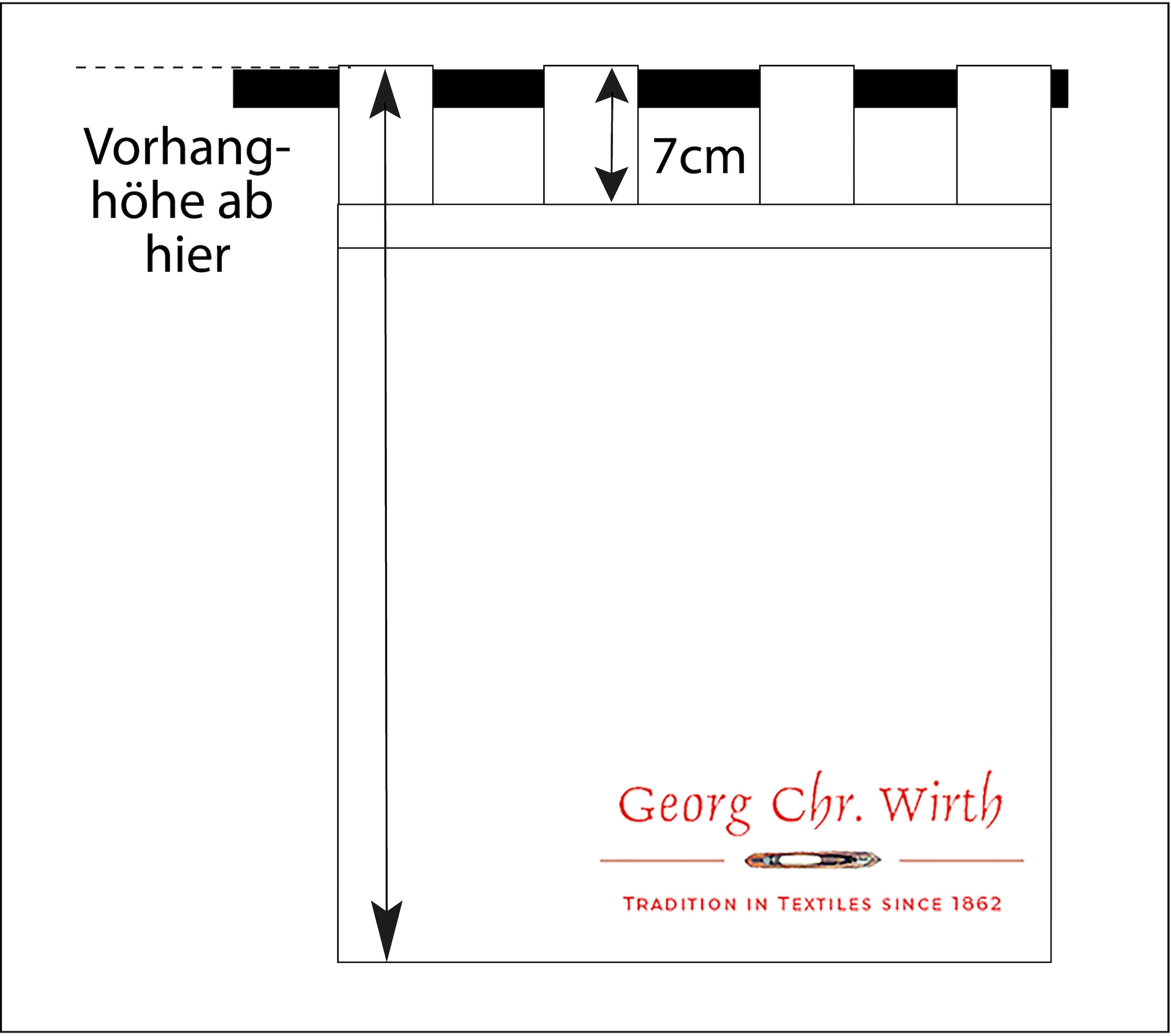 Wirth Vorhang »Wiessee«, (1 St.)