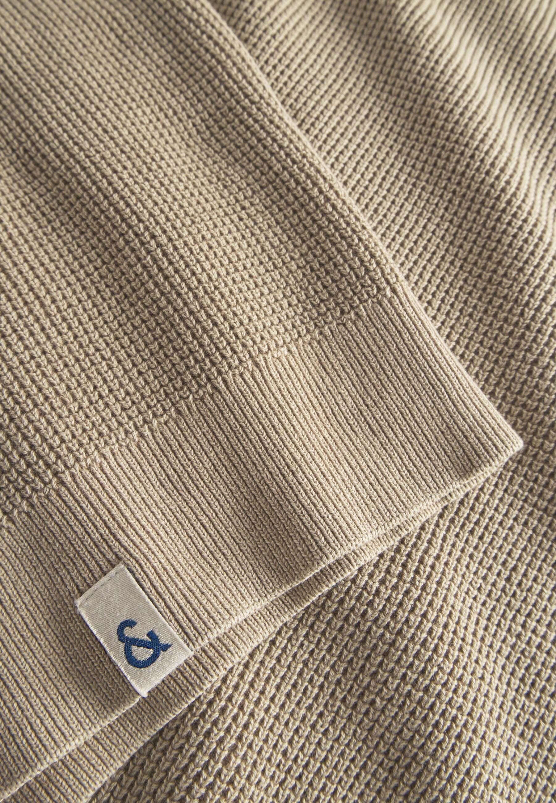 colours & sons Strickpullover »colours & sons Pullover Roundneck-Washed«