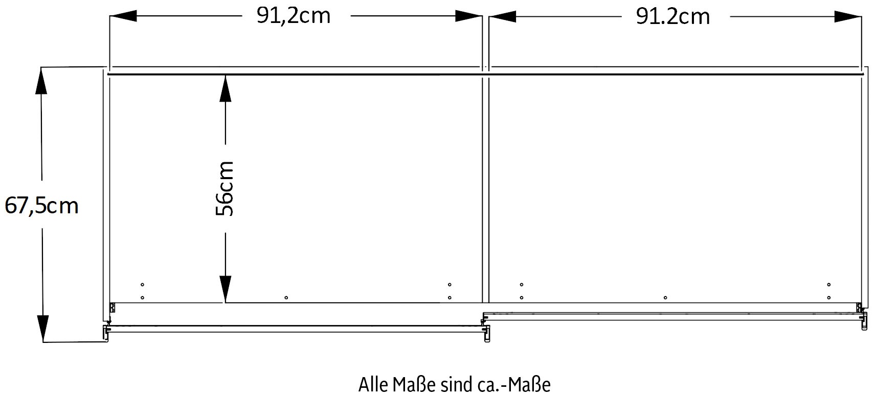 STAUD Schwebetürenschrank »Sinfonie Plus, edles Design in hochwertiger Qualität, Made in Germany«, Mit vier verschiedenen Ausstattungsvarianten
