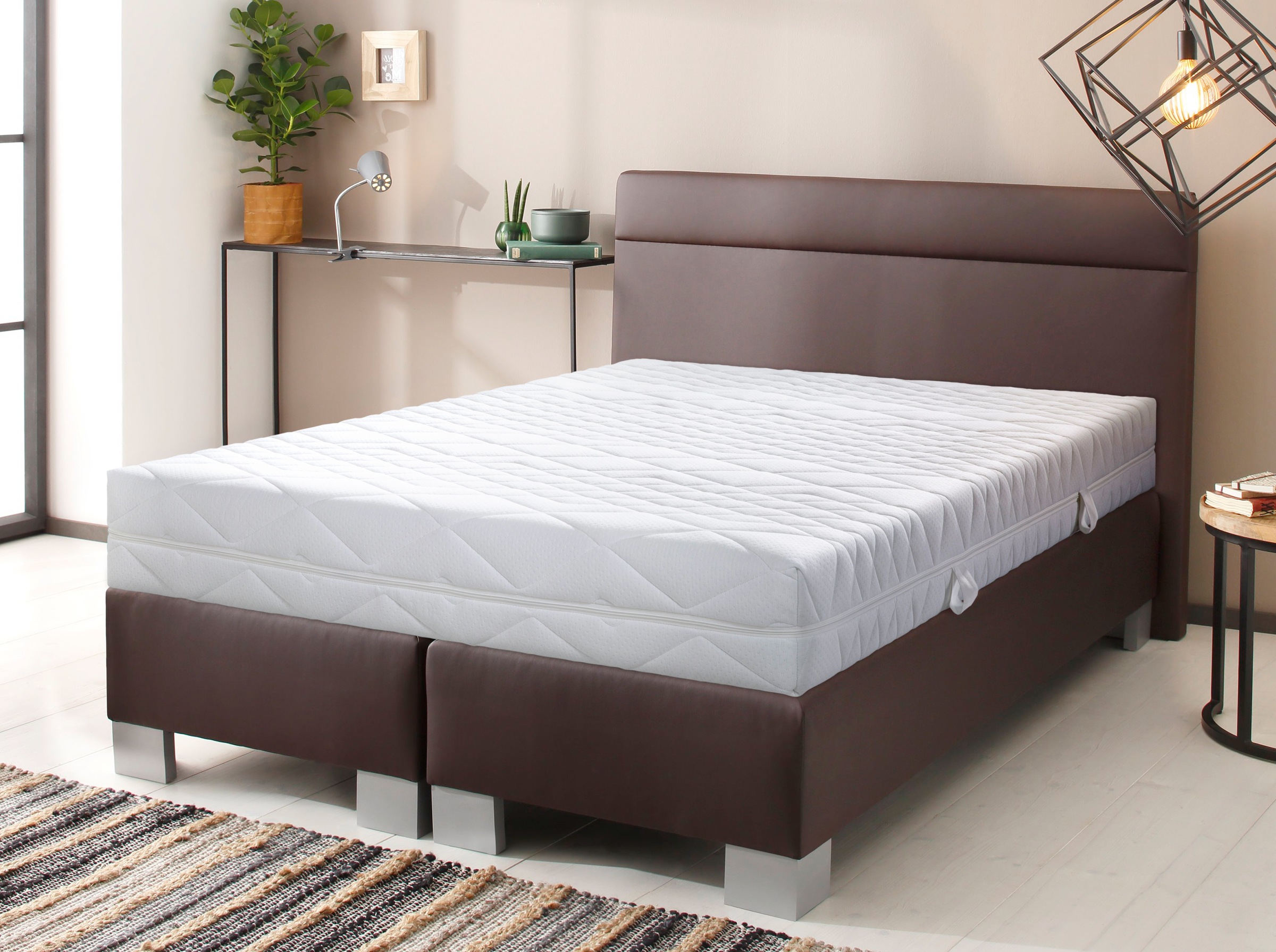 Malie Taschenfederkernmatratze »Lisa, 7 Zonen Tonnentaschenfederkern Matratze«, 22 cm hoch, 462 Federn, (1 St.), 90x200 cm, & weitere Grössen, Matratze H2, H3, H4, H5