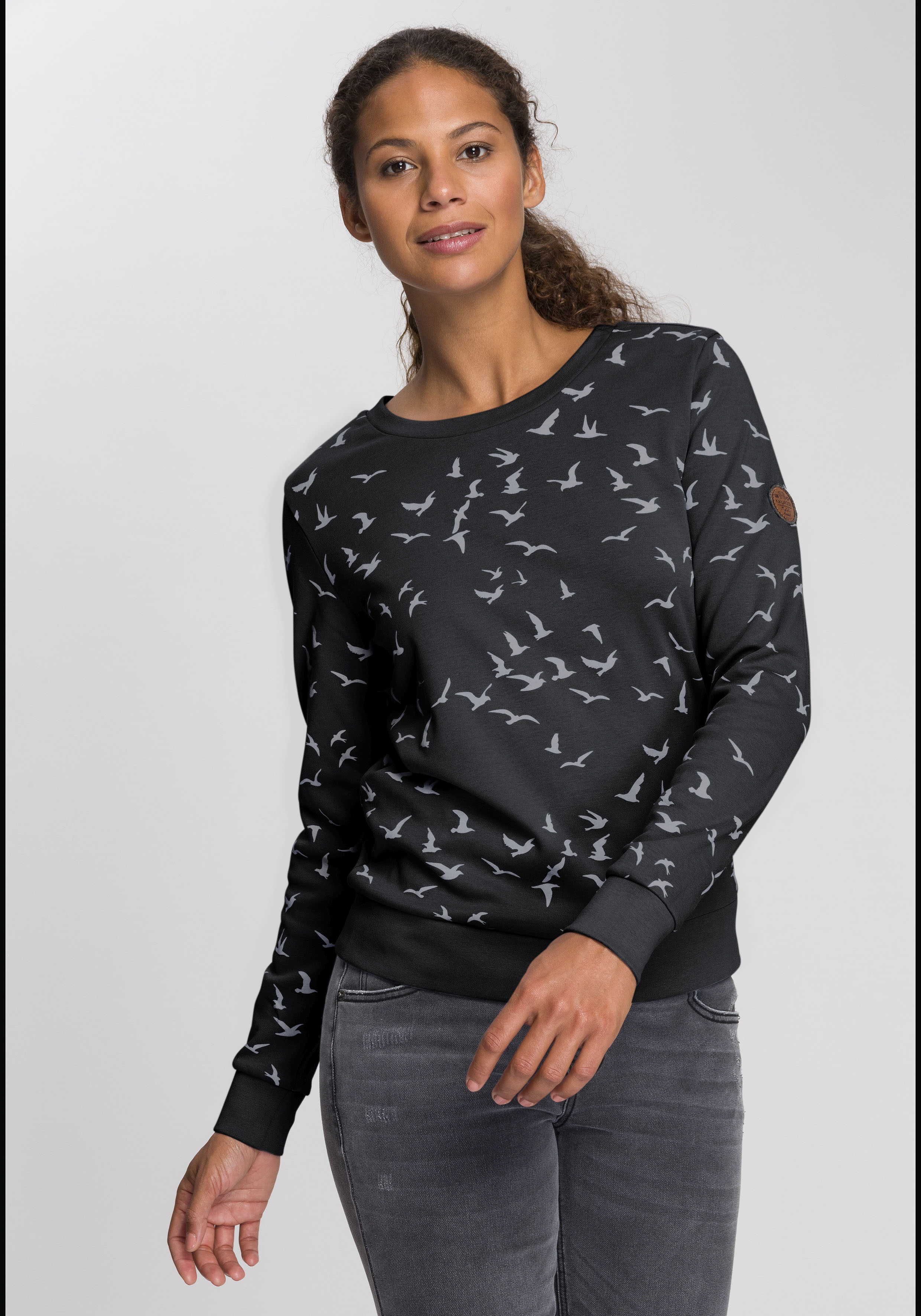 KangaROOS Sweatshirt, mit modischem Minimal-Allover-Print im Sale-Kangaroos 1