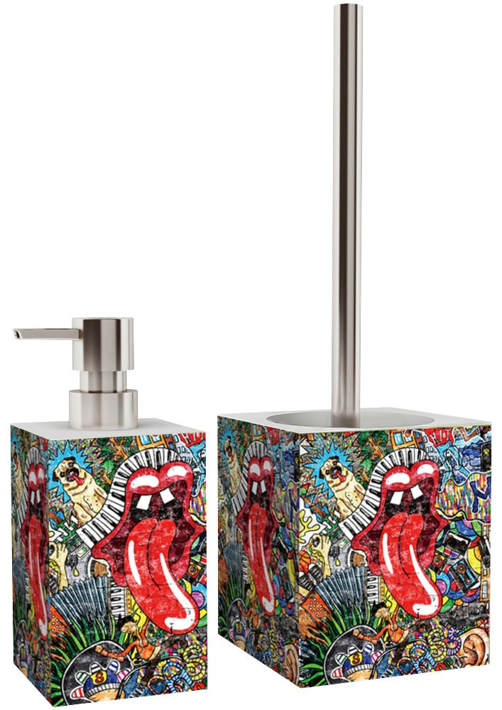 Sanilo Set d'accessoires de salle de bain »Graffiti«