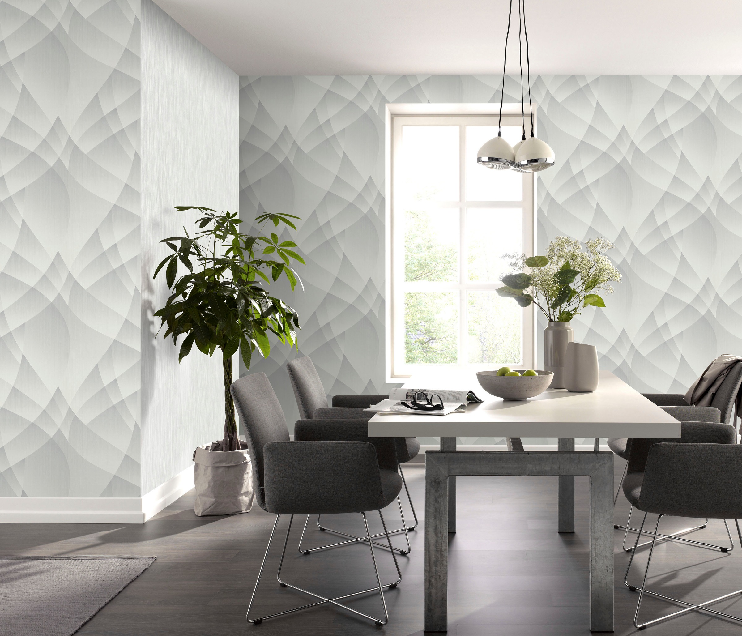 Fashion for walls Papier peint intissé »Lumina« géométrique gaufrée Phthalate frei