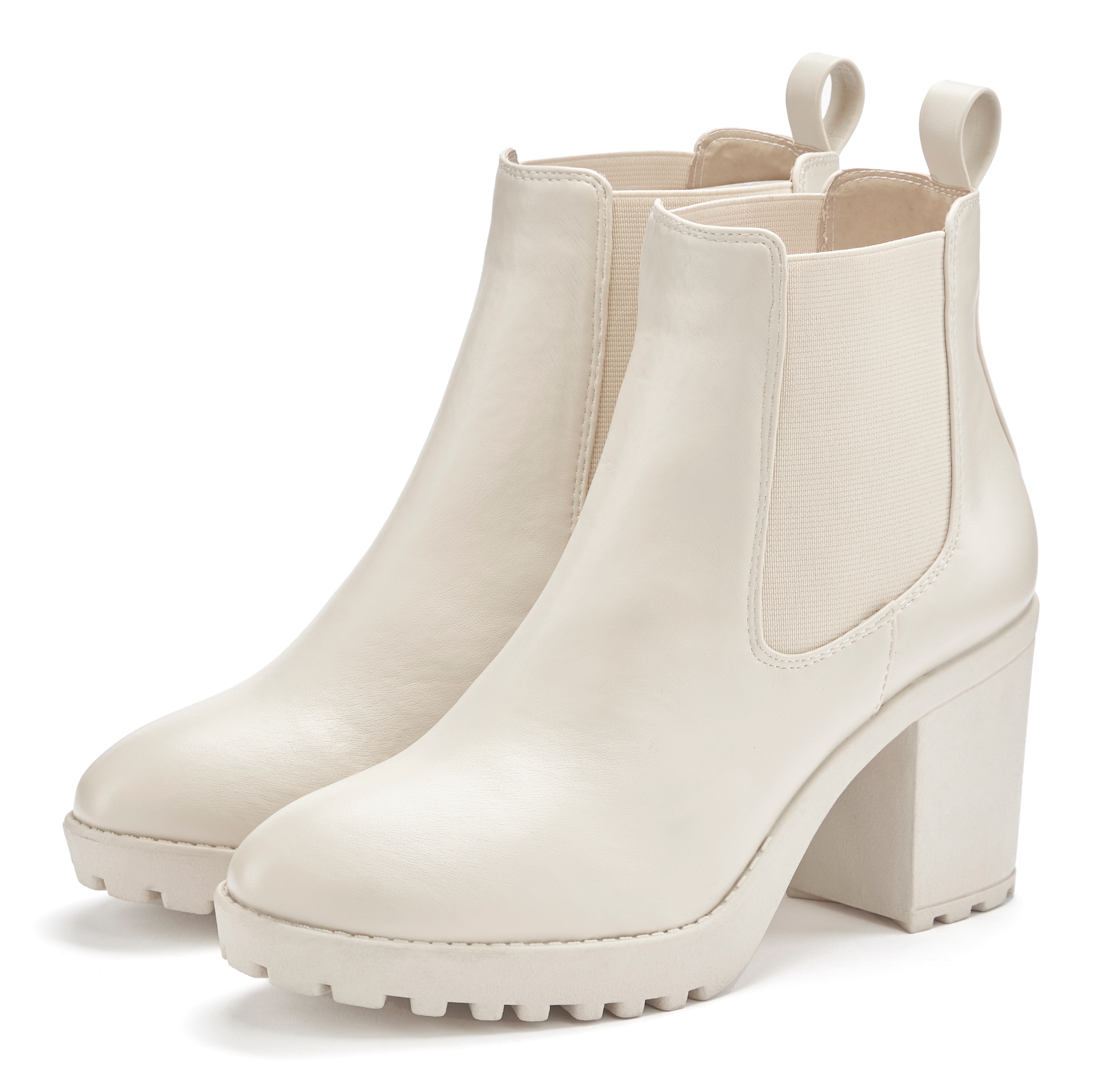 Image of Vivance Chelseaboots mit Blockabsatz & Stretch-Einsatz, High-Heel-Stiefelette, Ankle Boots