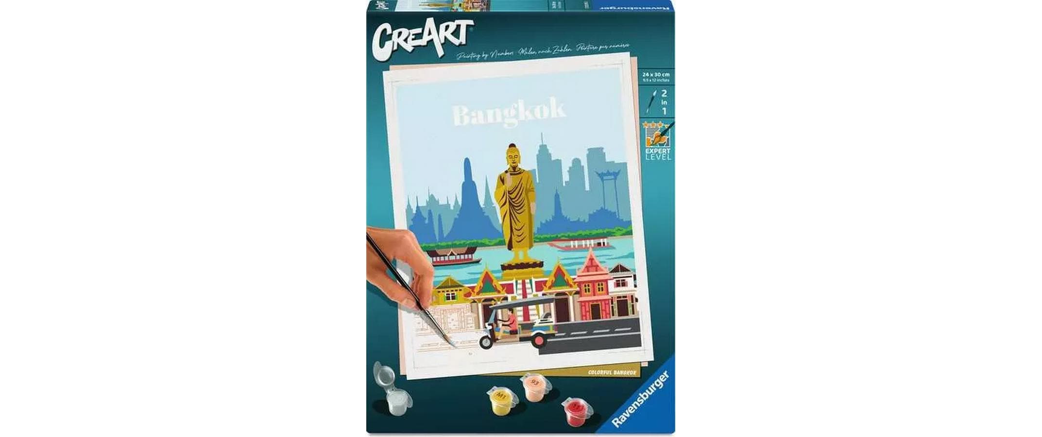 Ravensburger Peinture par numéros »CreArt Citys Farbenfrohes Bangkok«