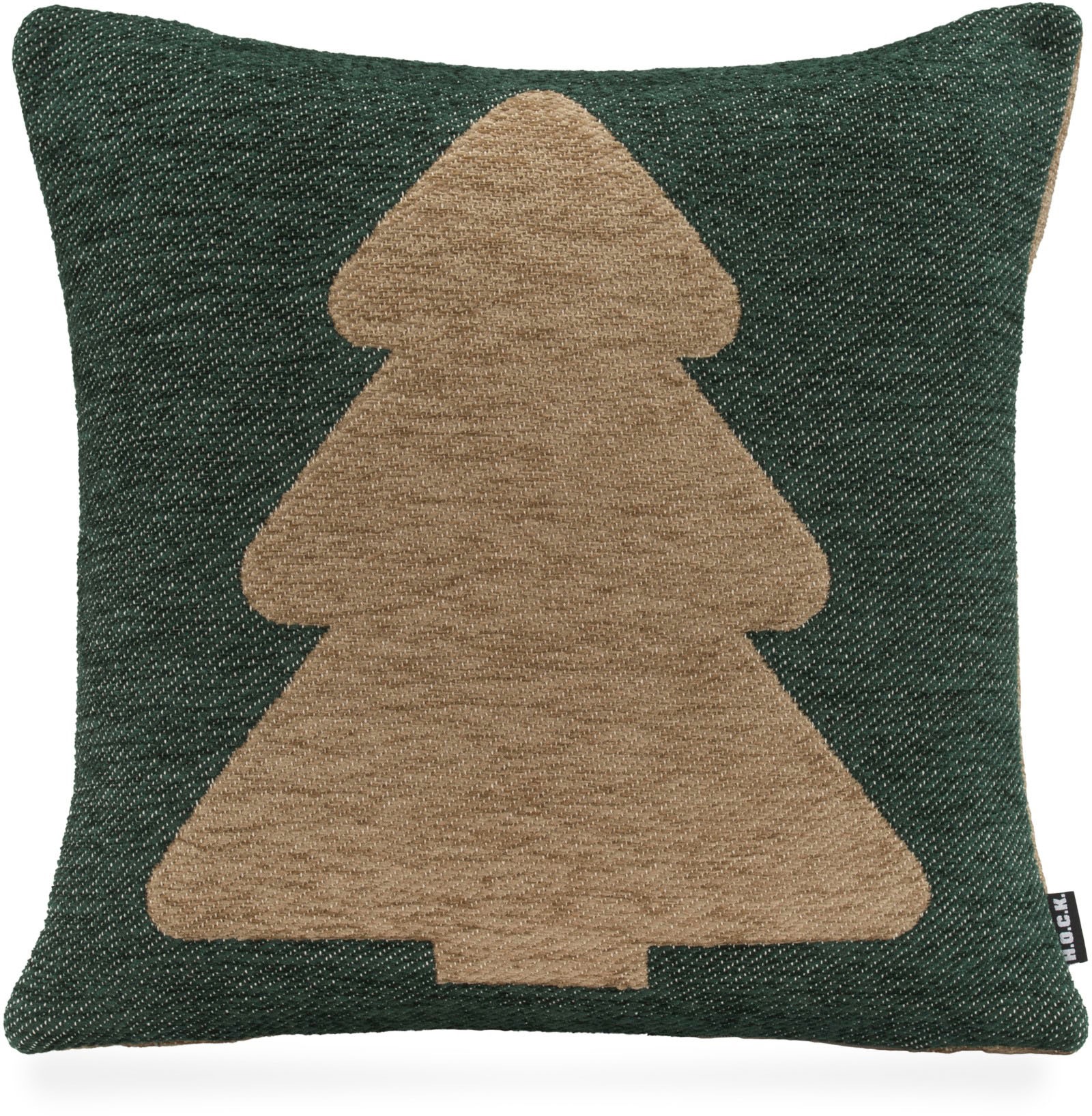 H.O.C.K. Dekokissen »X-Mas Tree«, Weihnachtszeit, Tannenbaum, inkl. Füllung, Bezug mit Reissverschluss
