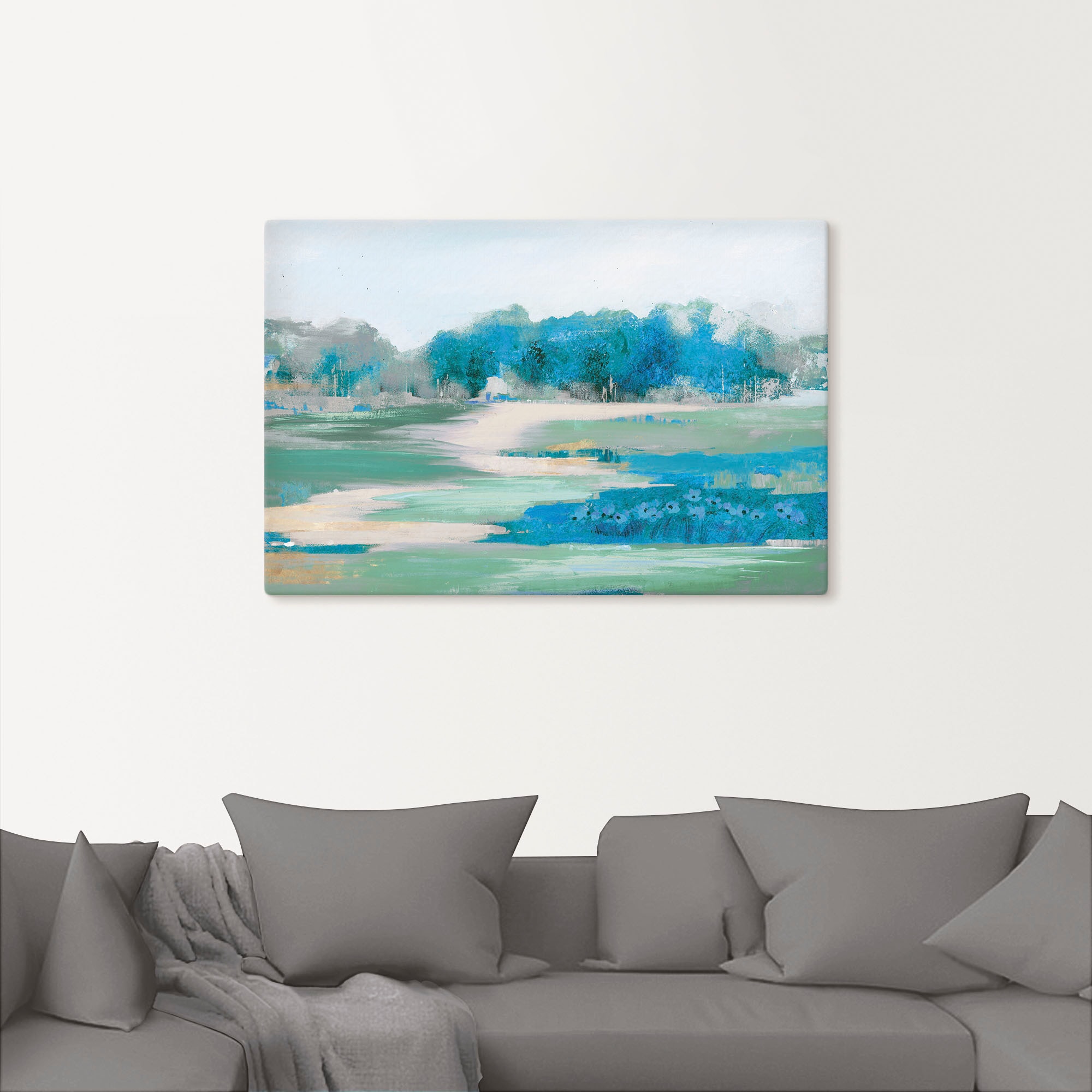 Artland Leinwandbild »Mitten in der Natur«, Wiesen & Baumbilder, (1 St.), auf Keilrahmen gespannt