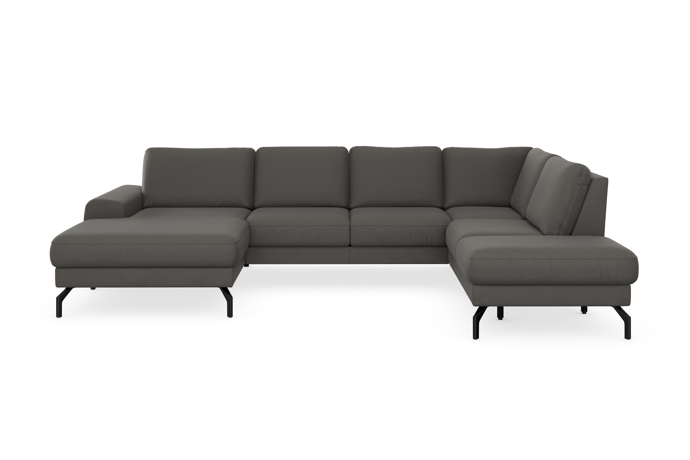 sit&more Wohnlandschaft »Cinturo U-Form«, inklusive Sitztiefenverstellung und Federkern, Sitzhöhe 48 cm