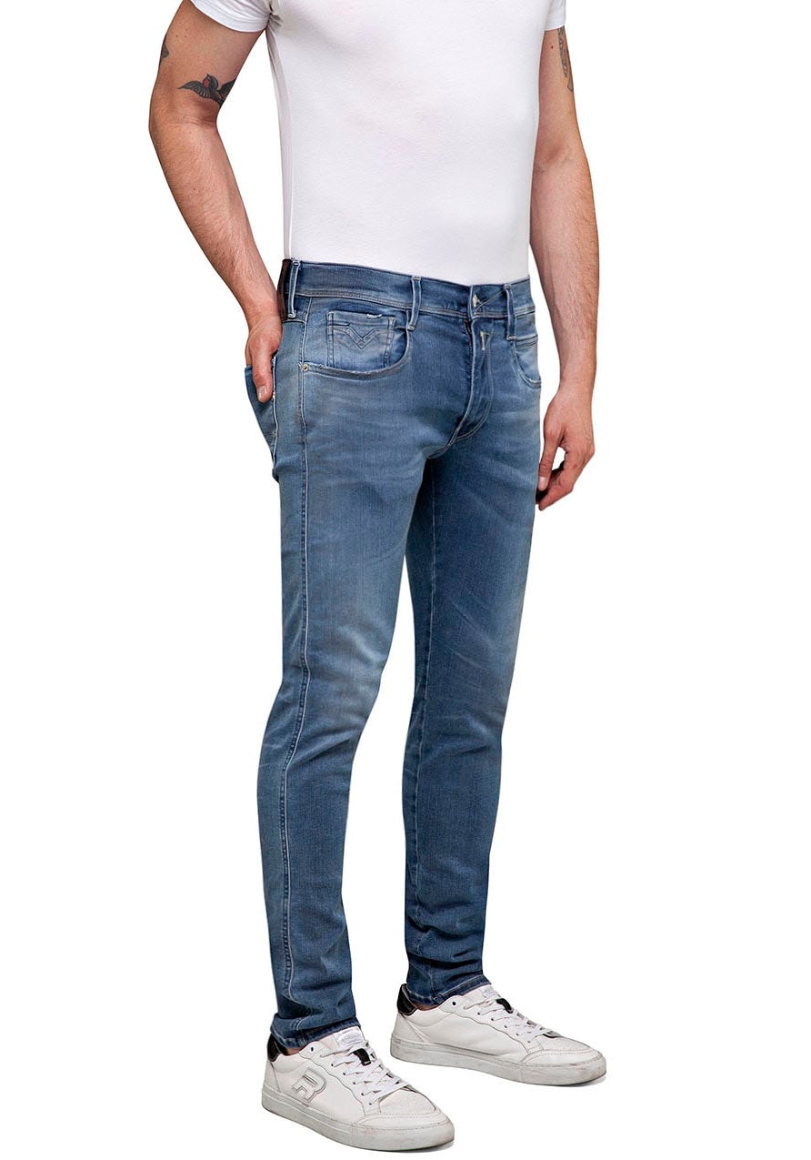 Replay Slim-fit-Jeans »ANBASS HYPERFLEX BIO«