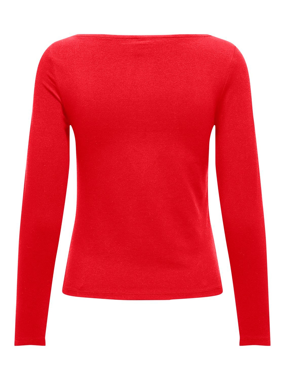 ONLY Langarmshirt »ONLLIVE LOVE LIFE LS BOATNECK JRS NOOS«