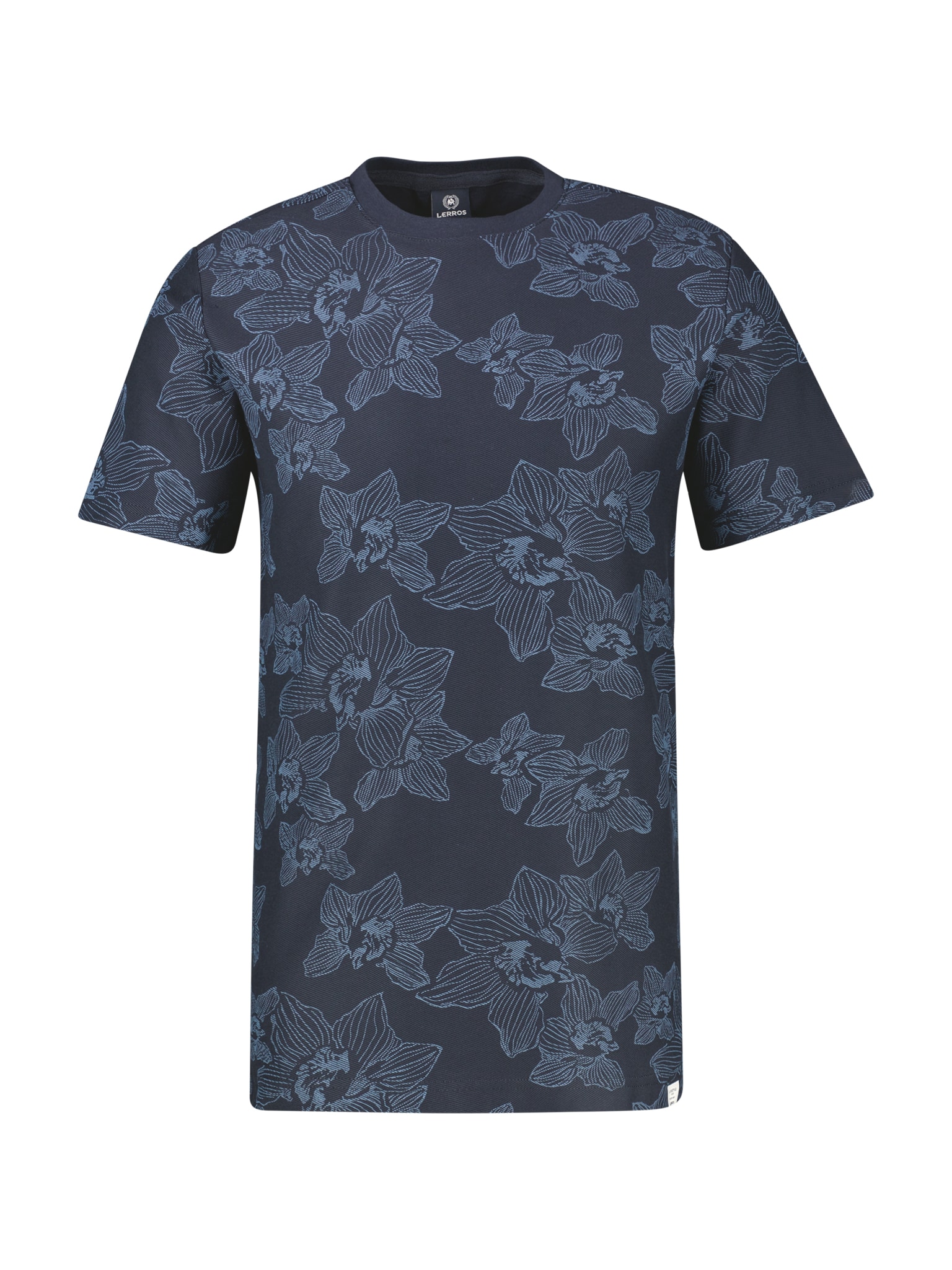 LERROS T-shirt à manches courtes t-shirt d'été avec imprimé floral intégral