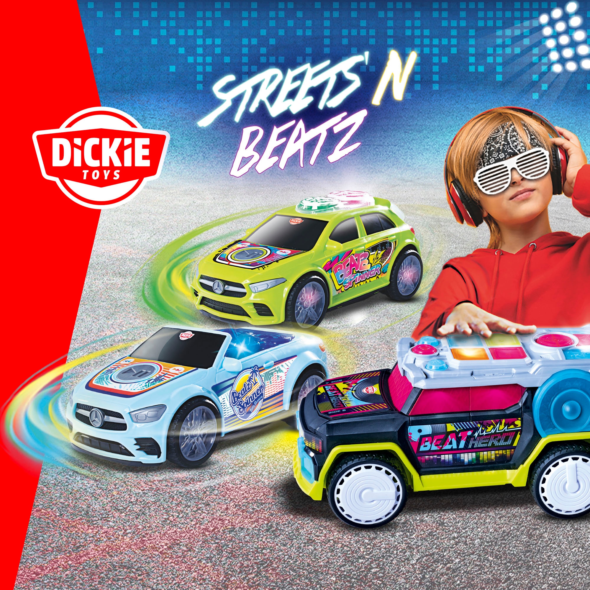 Dickie Toys Spielzeug-Auto »Streets N Beatz, Speed Tronic«, mit Licht und Sound