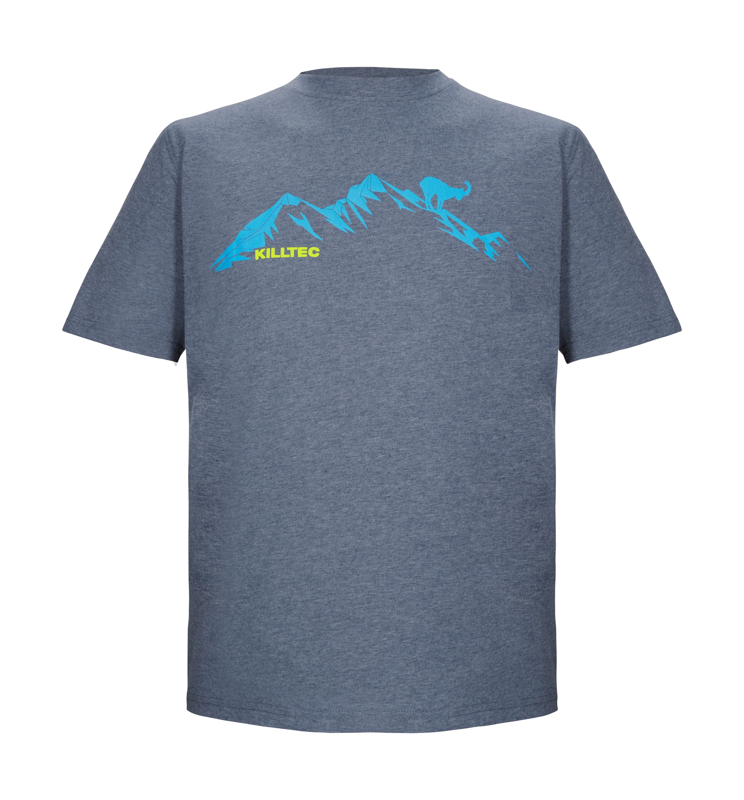 Killtec T-shirt »KOS 365 MN TSHRT« T-shirt homme effet mélangé, imprimé montagne, polyvalent
