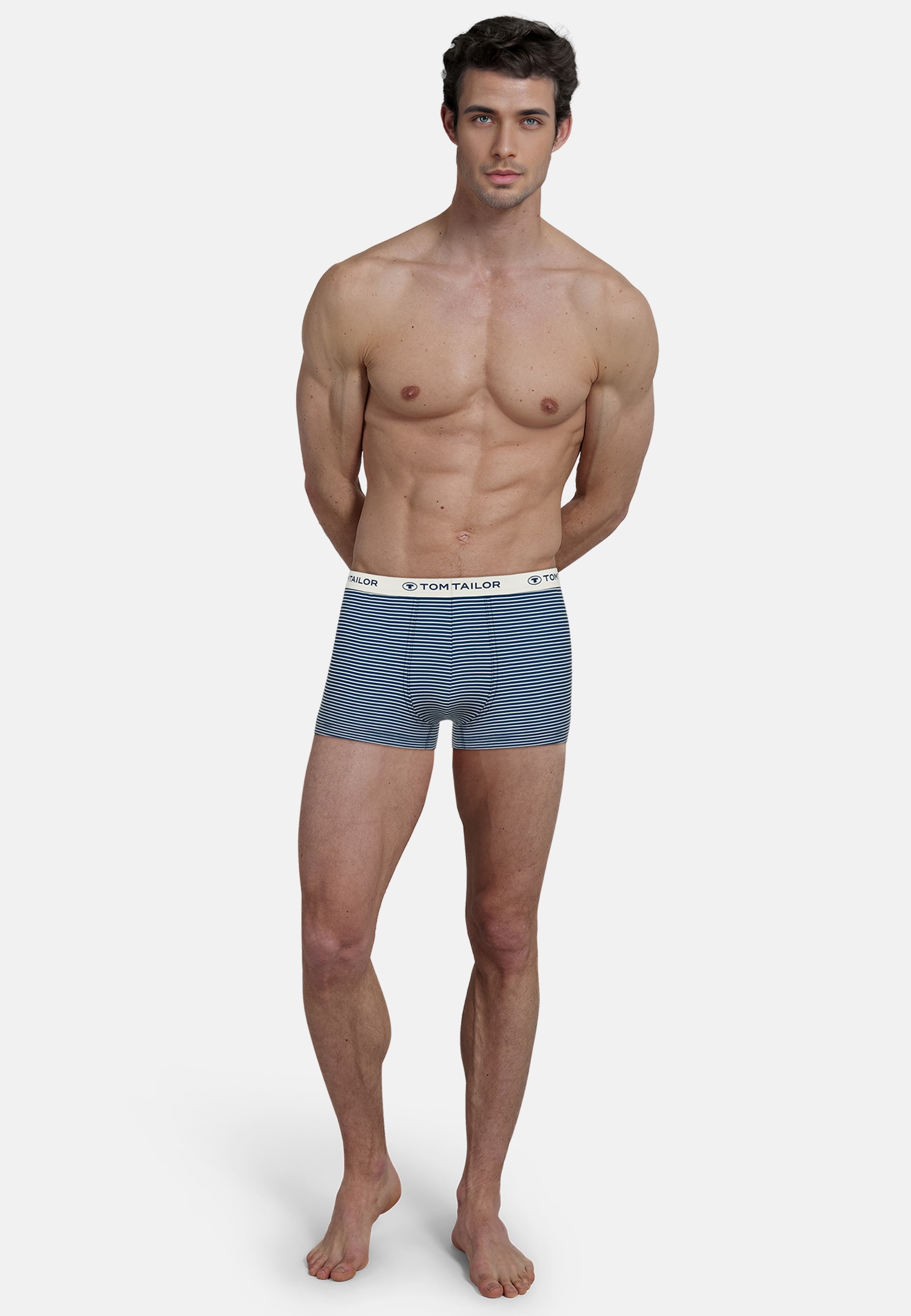 TOM TAILOR Boxershorts »Buffer«, (3er Pack), mit Logobund
