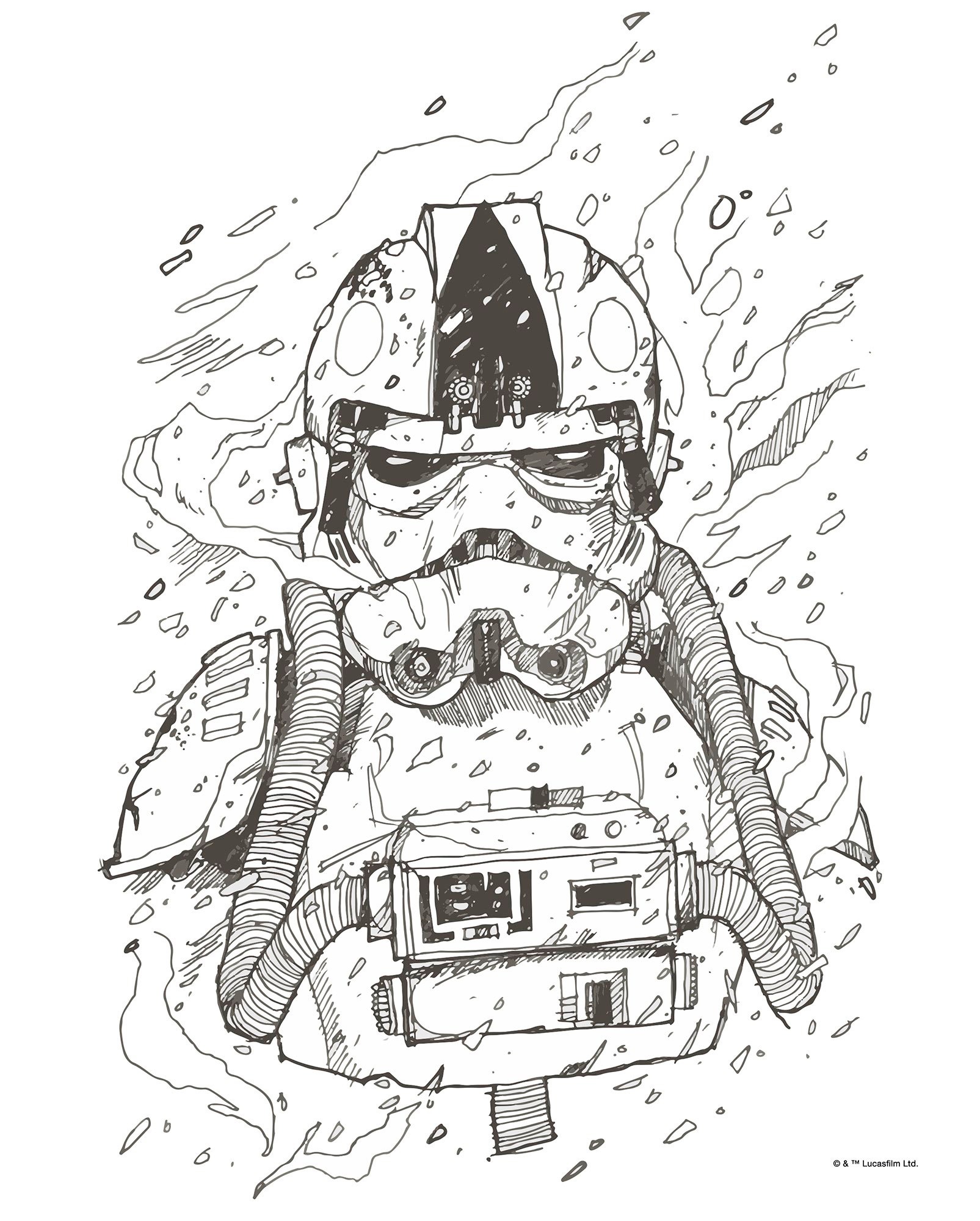 Image of Komar Wandbild »Star Wars Pilot Drawing« bei Ackermann Versand Schweiz