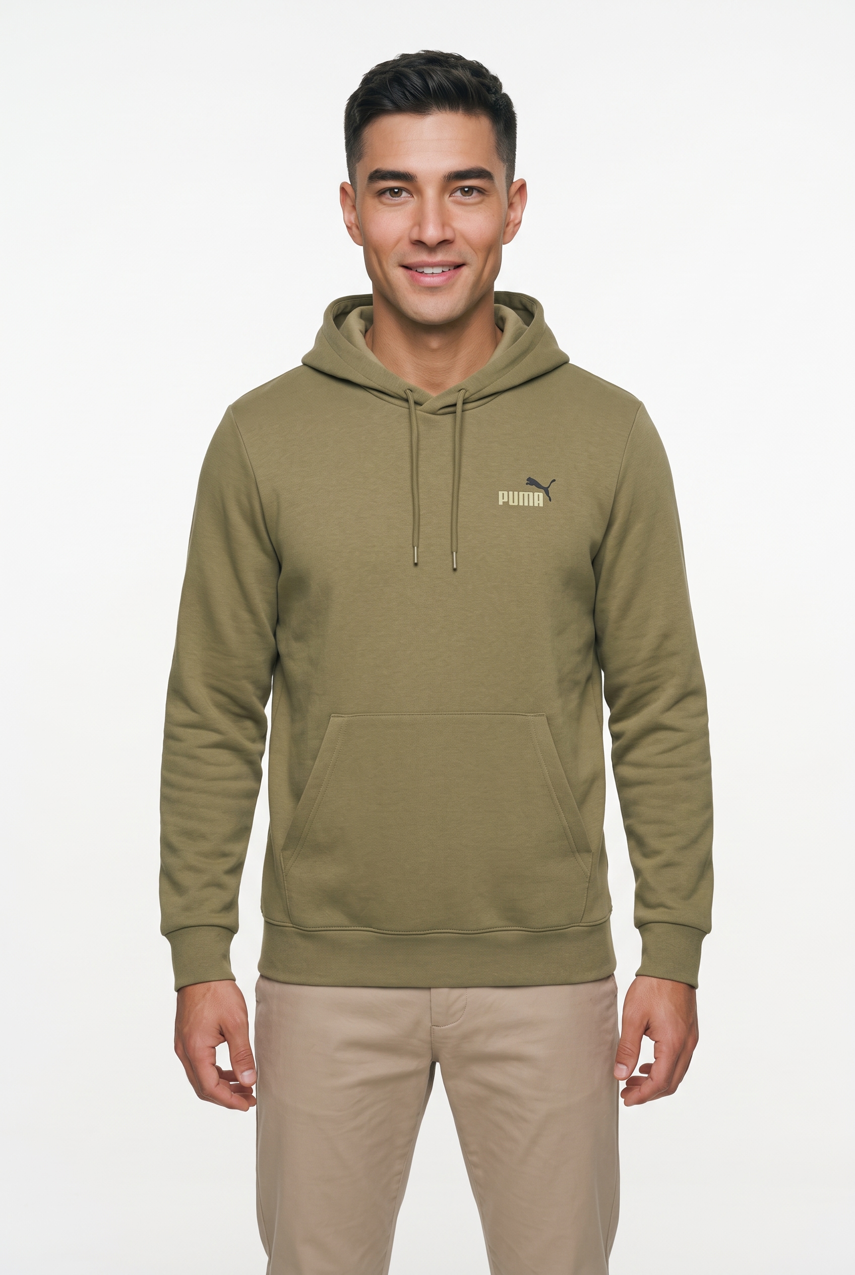 Image of PUMA Kapuzensweatshirt "ESS 2 COLOR SMALL NO 1 LOGO HOODIE FL", mit verstellbarer Kapuze, mit gerippten Bündchen und Saum