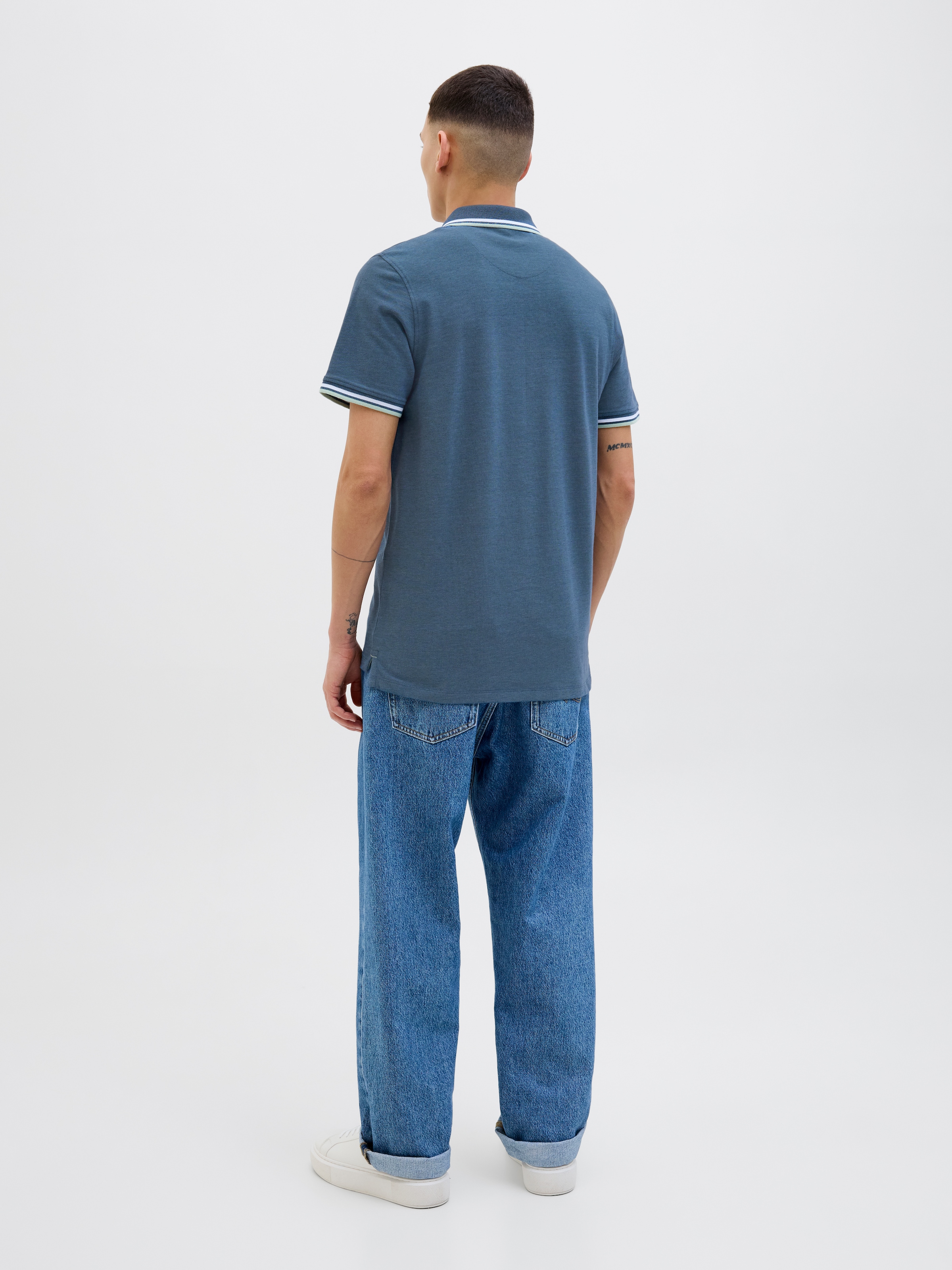 Jack & Jones Poloshirt »JJEPAULOS POLO SS NOOS«, mit Logo Stickerei