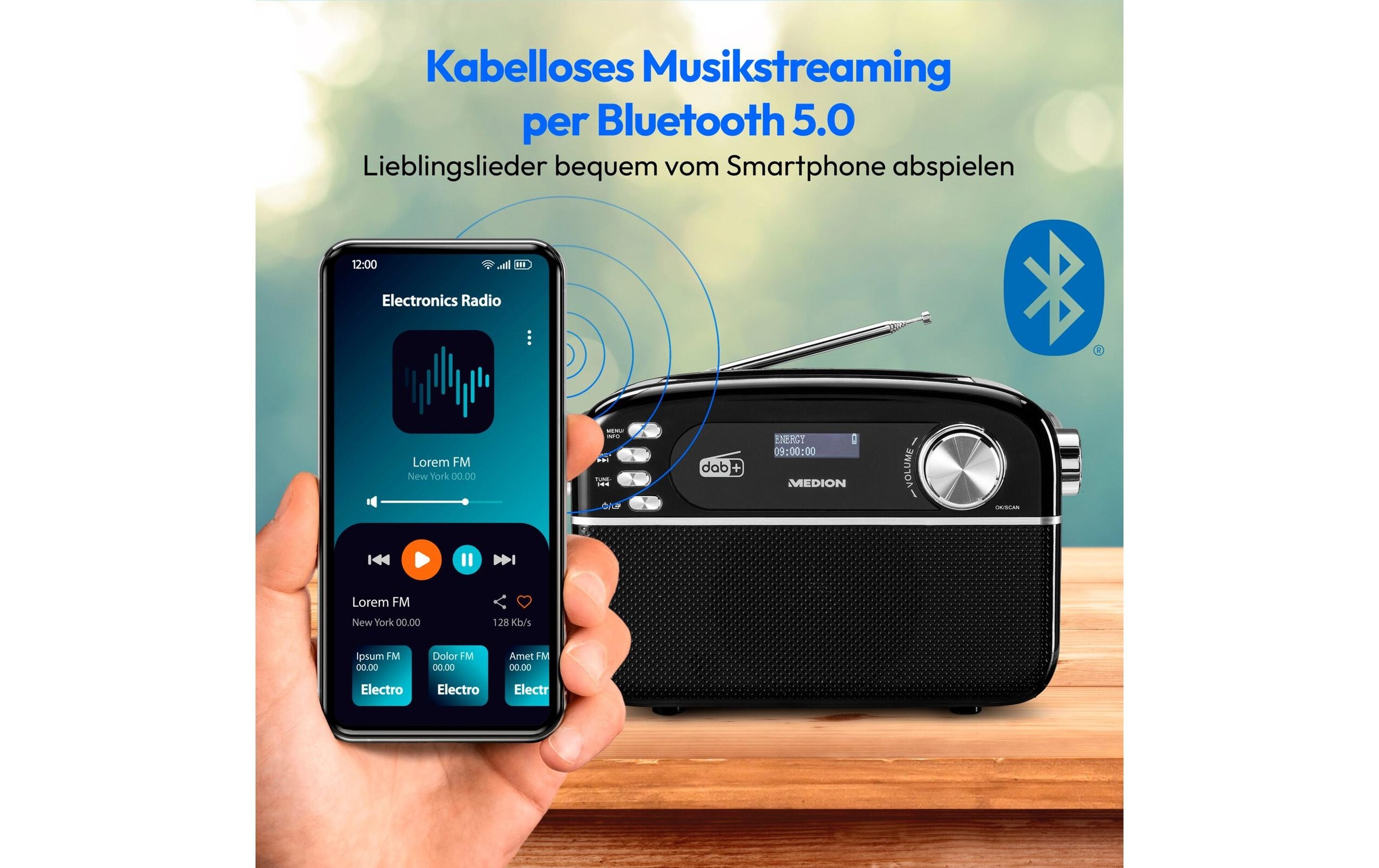 Medion® Digitalradio (DAB+) »LIFE E66809«, (FM-Tuner-Digitalradio (DAB+)