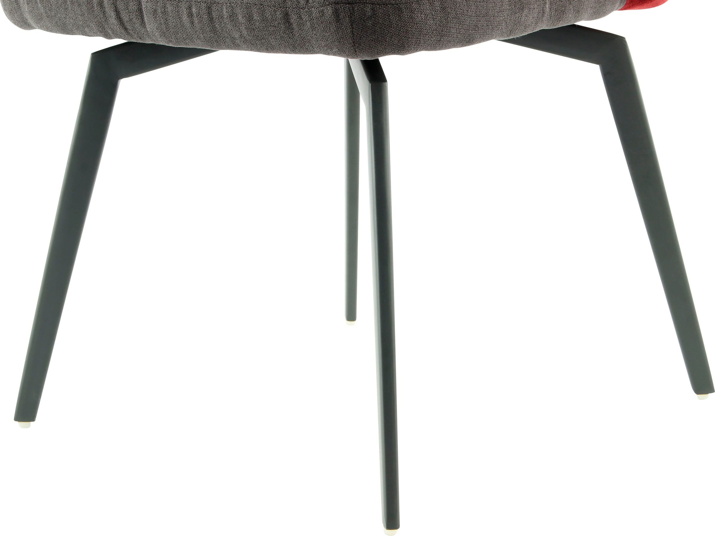 Kayoom Schalenstuhl »Stuhl Carol 225, dekorativer Stuhl im Retro-Look, zweifarbig gestaltet« (Set) 1 Stk.bequem, zweifarbig, Rückseite mit Reissverschluss, zweifarbig gestaltet