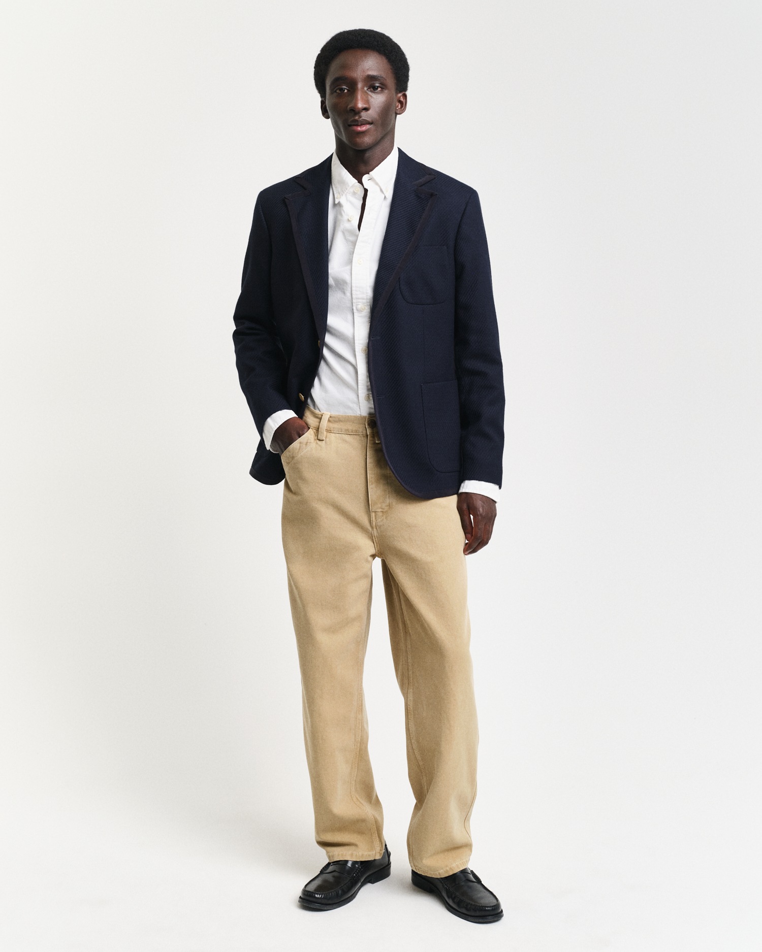 Gant Langarmhemd »Slim Fit Oxford Hemd strukturiert langlebig dicker«, Oxford Hemd Slim Fit