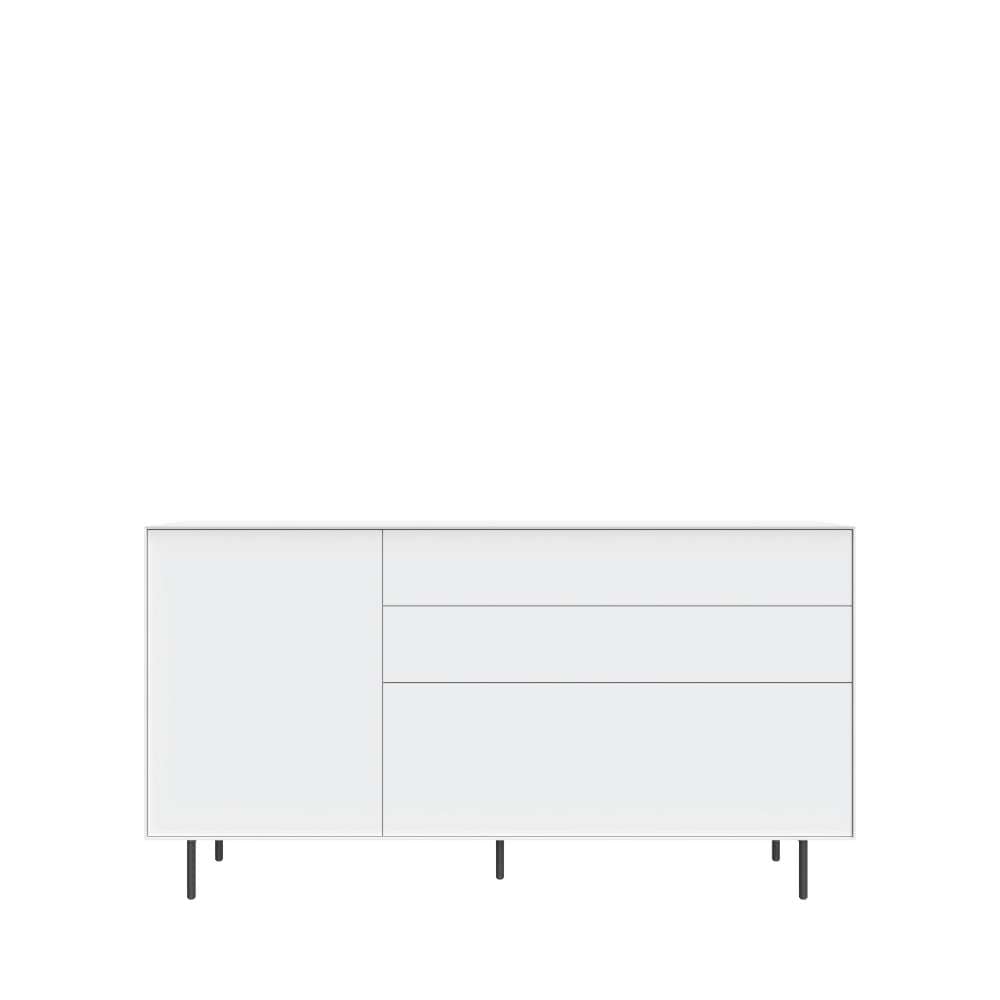 LeGer Home by Lena Gercke Buffet »Essentials, Kommode, Anrichte, Kombikommode, Schrank mit Metallfüssen« Breite: 166 cm, UV lackiert, Push-to-open-Funktion