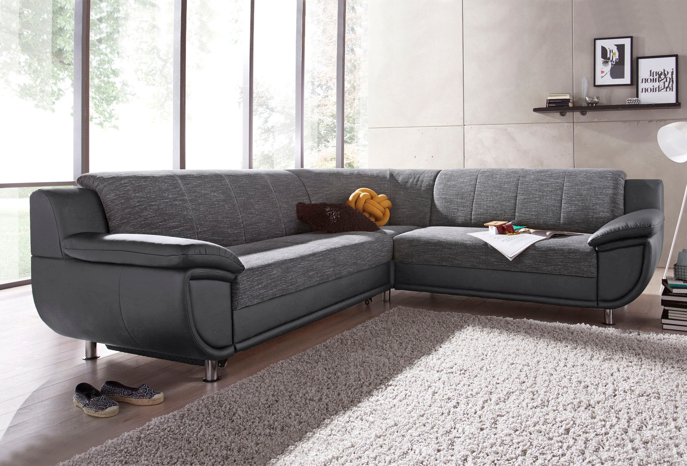 TRENDMANUFAKTUR Ecksofa »Rondo 3, L-Form«, wahlweise mit Federkern, wahlweise mit...