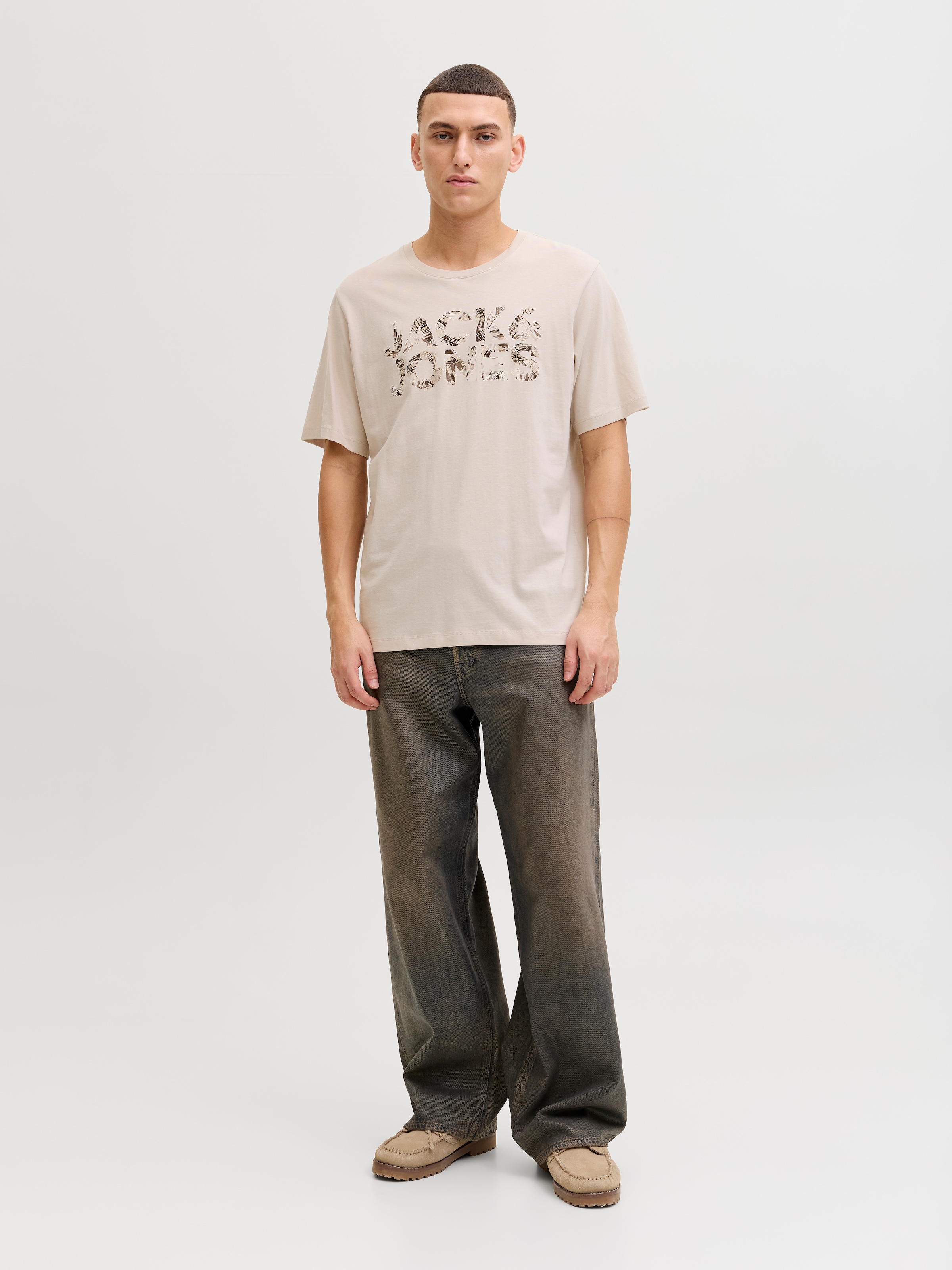 Jack & Jones T-shirt à manches courtes »JJEJEFF LOGO TEE SS SN« mit Logoprint